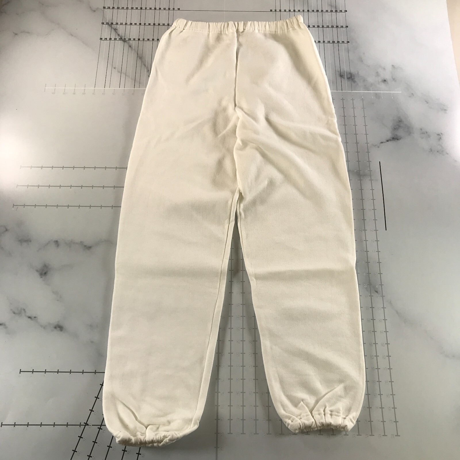 Vintage Russell Athletic Sweatpants Mens Medium Thick White Blank 50/50 USA Made