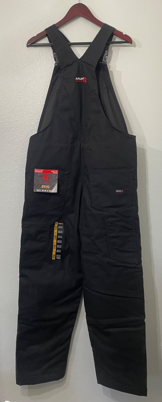 **NEW** Ariat Work FR Insulated Black Canvas Bib Overalls