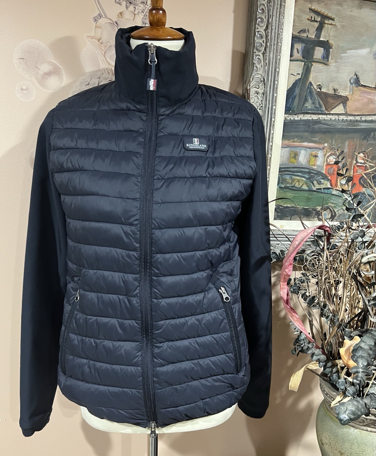 Kingsland Classic Long Sleeves Black Padded Jacket Size XXS