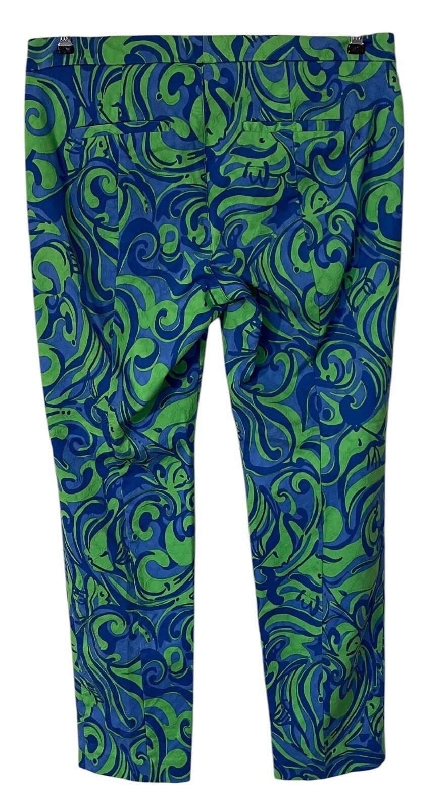 Lilly Pulitzer Kelly Ankle Pant Canopy Green I’m No Angel Swirl Disco Artsy 12