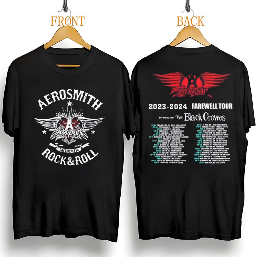 Aerosmith Tour Shirt, 2023 Tour Peace Out Farewell Aerosmith Shirt AC1239