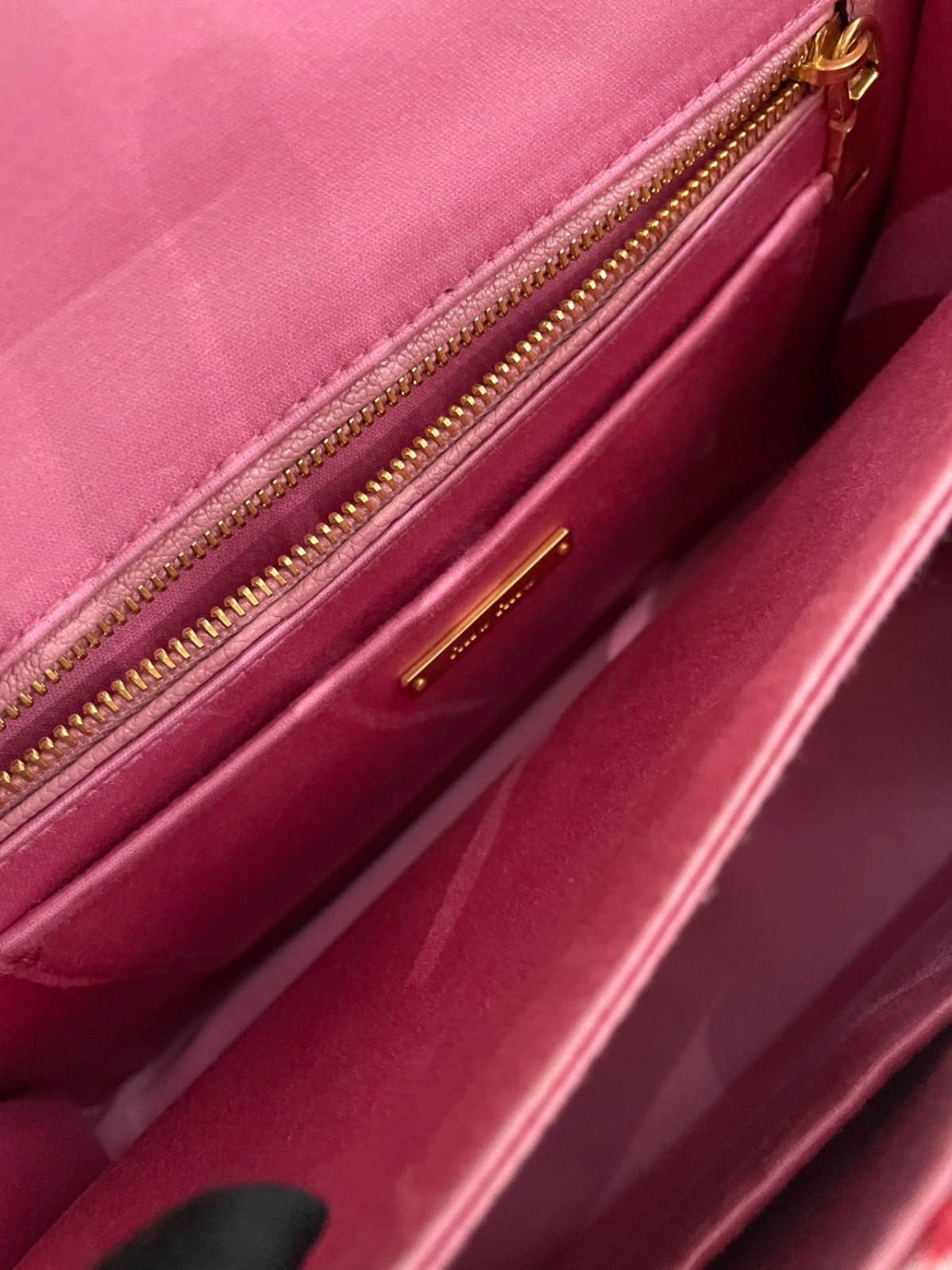 Miu Miu Mini Sunflower Gem Shoulder Bag Pink Leather Italy