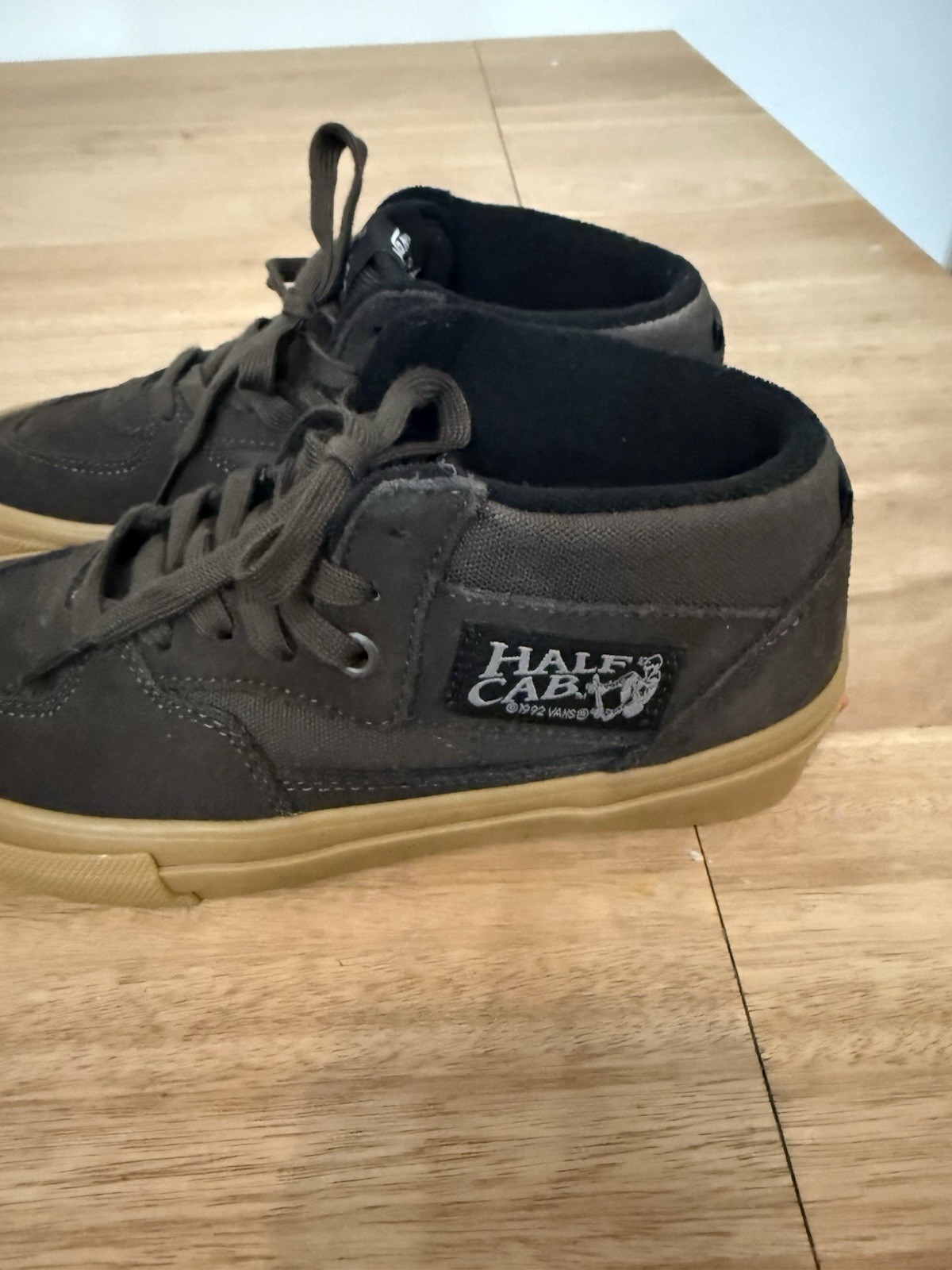 Vans Skate Half Cab Black Gum Sole Suede Skate Shoes Men Size 5 Women’s 6.5 New