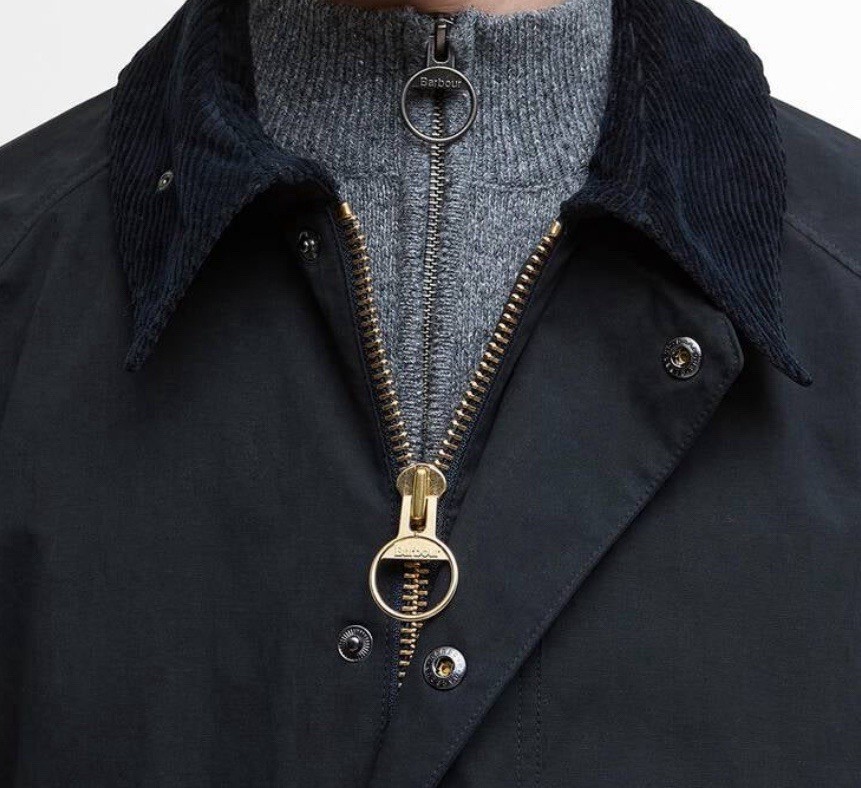 BARBOUR SiZE 42 = L/XL OS TRANSPORTER CASUAL JACKET NAVY BLUE NEW NWT $400.00
