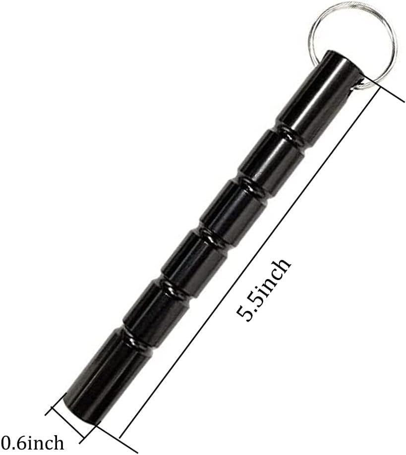 Design-Pie Safety Key Chain, Solid Aluminum Short Stick Protection Gift Keych…