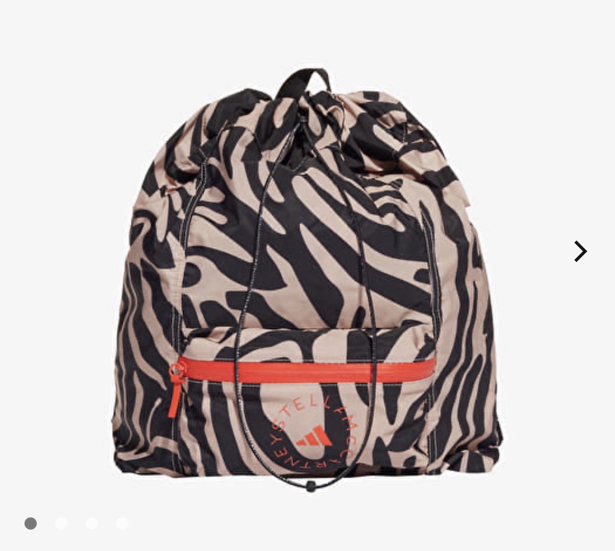 ADIDAS X STELLA MCCARTNEY | Sport Gymsack Rucksack Backpack Bag Packable Zebra