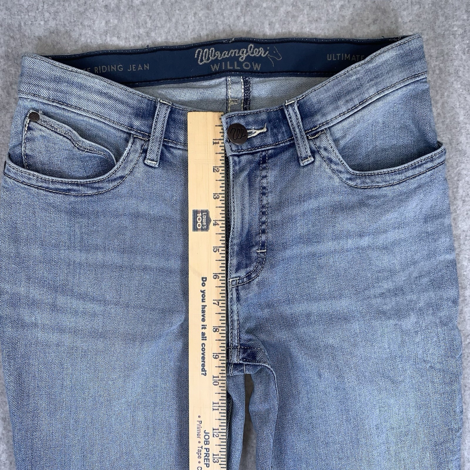Wrangler Willow Jeans Womens 7×32 Blue Denim Ultimate Riding Bootcut Stretch