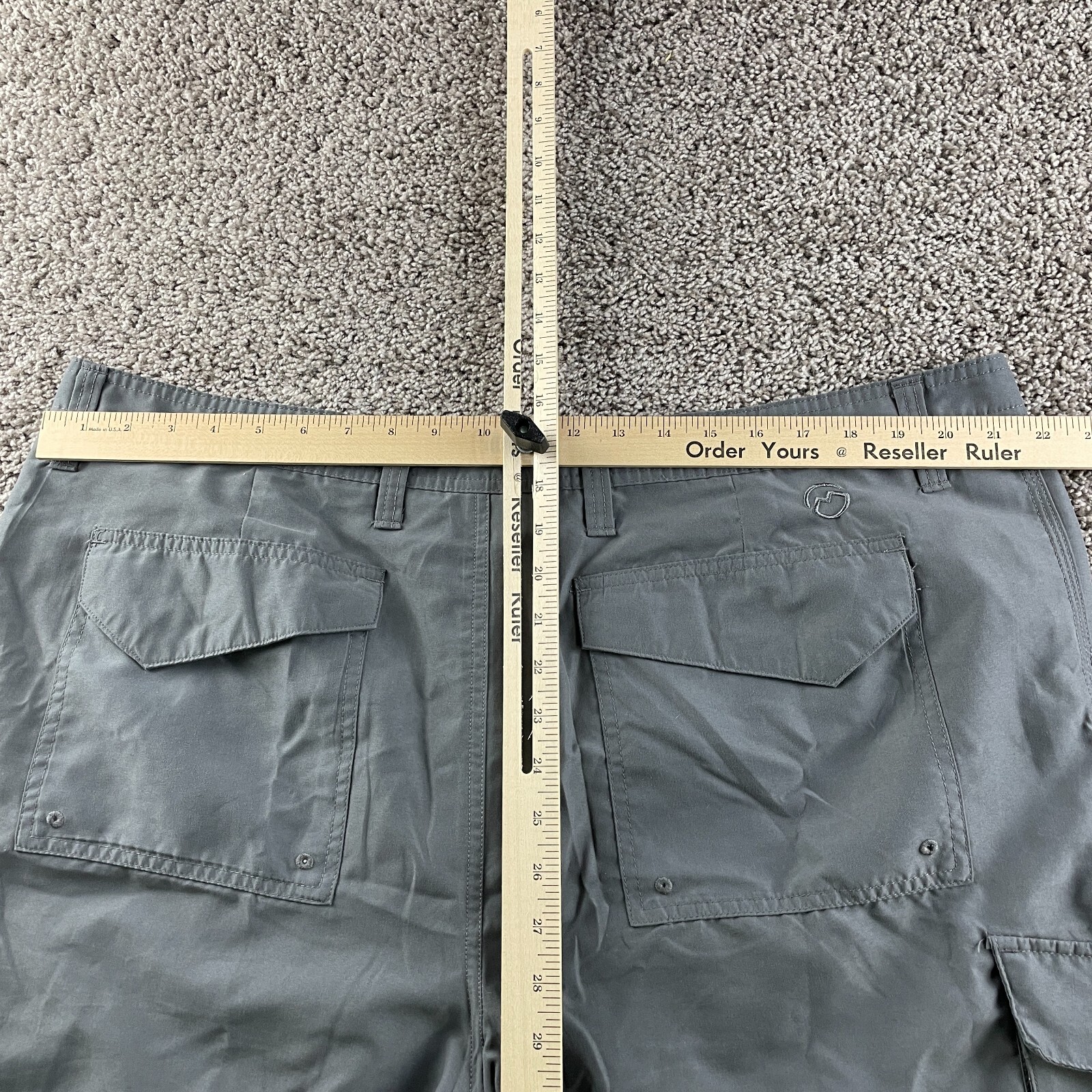 Magellan Shorts Adult 42 Gray Fish Outdoor Active Water Repellent Casual Men