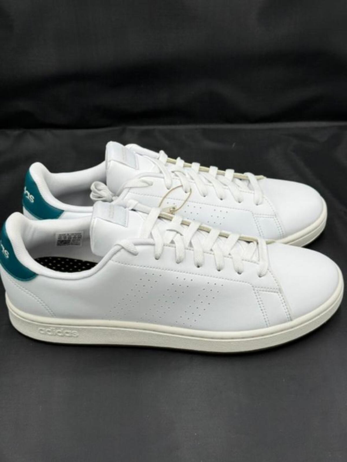 Adidas Advantage White Lace-Up Sneakers Size 11.5 US