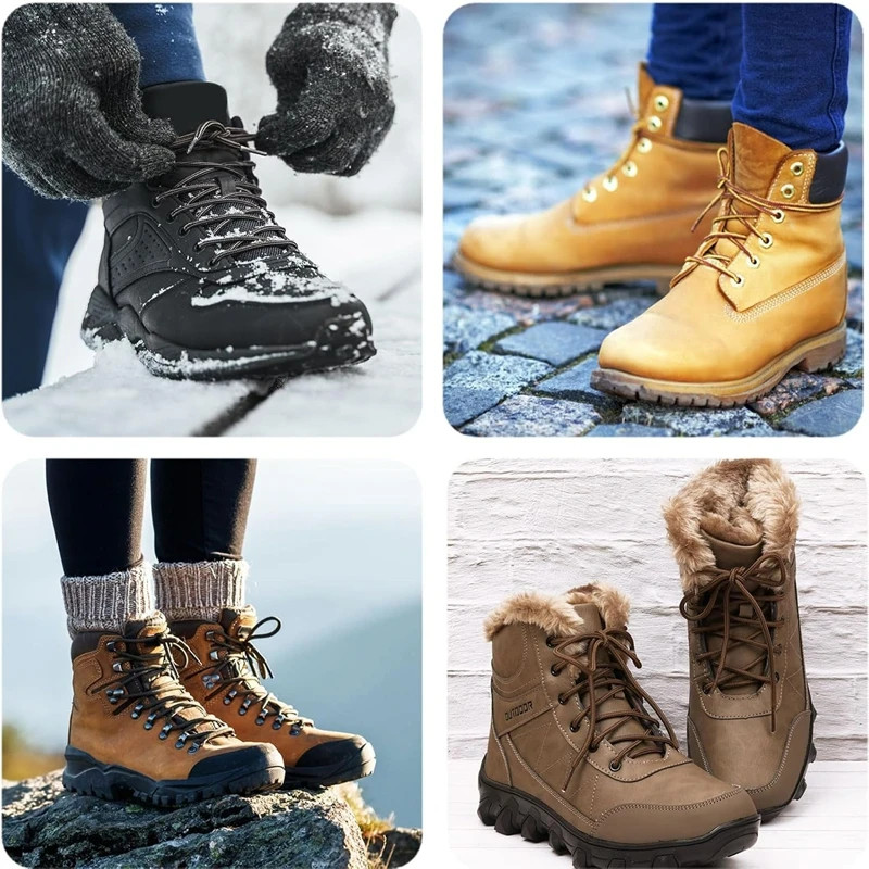 2Pair NEW Classic Round Shoelaces for Sneakers Martin Boot Hiking Shoes Shoelace