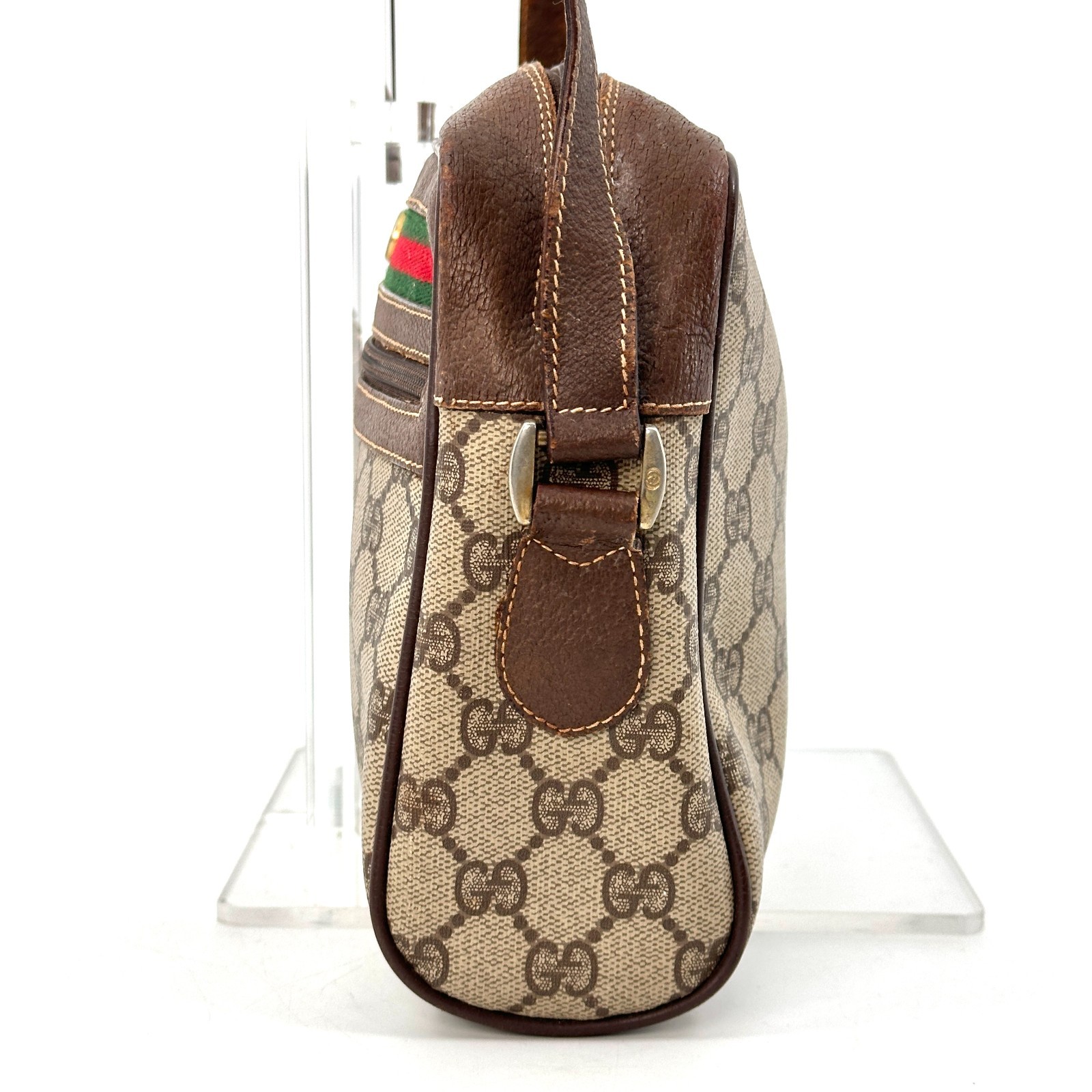 Vintage GUCCI Sherry Shoulder Bag GG Crossbody Authentic