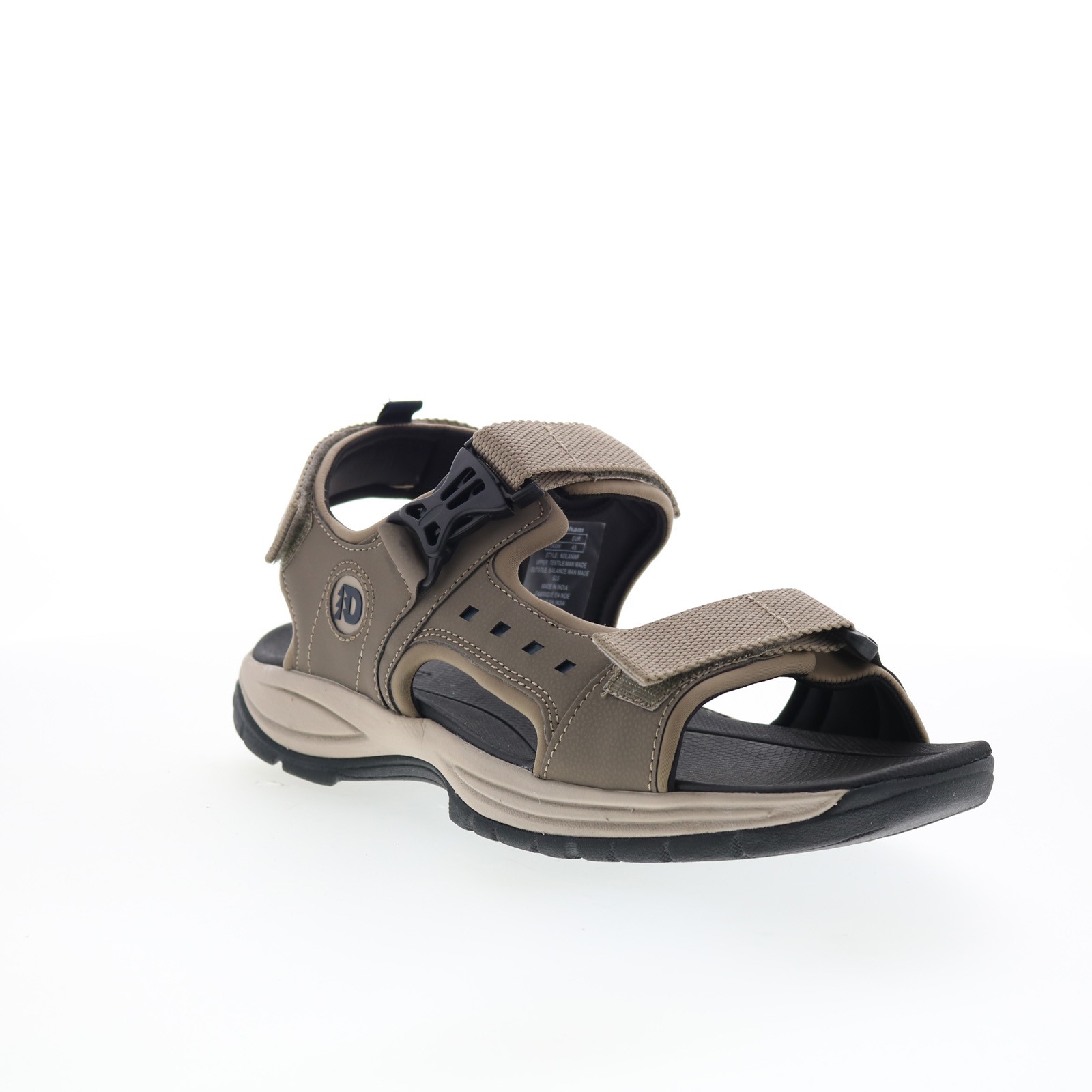 Dunham Nolan Water Friendly Mens Brown Extra Wide 4E Sport Sandals Shoes