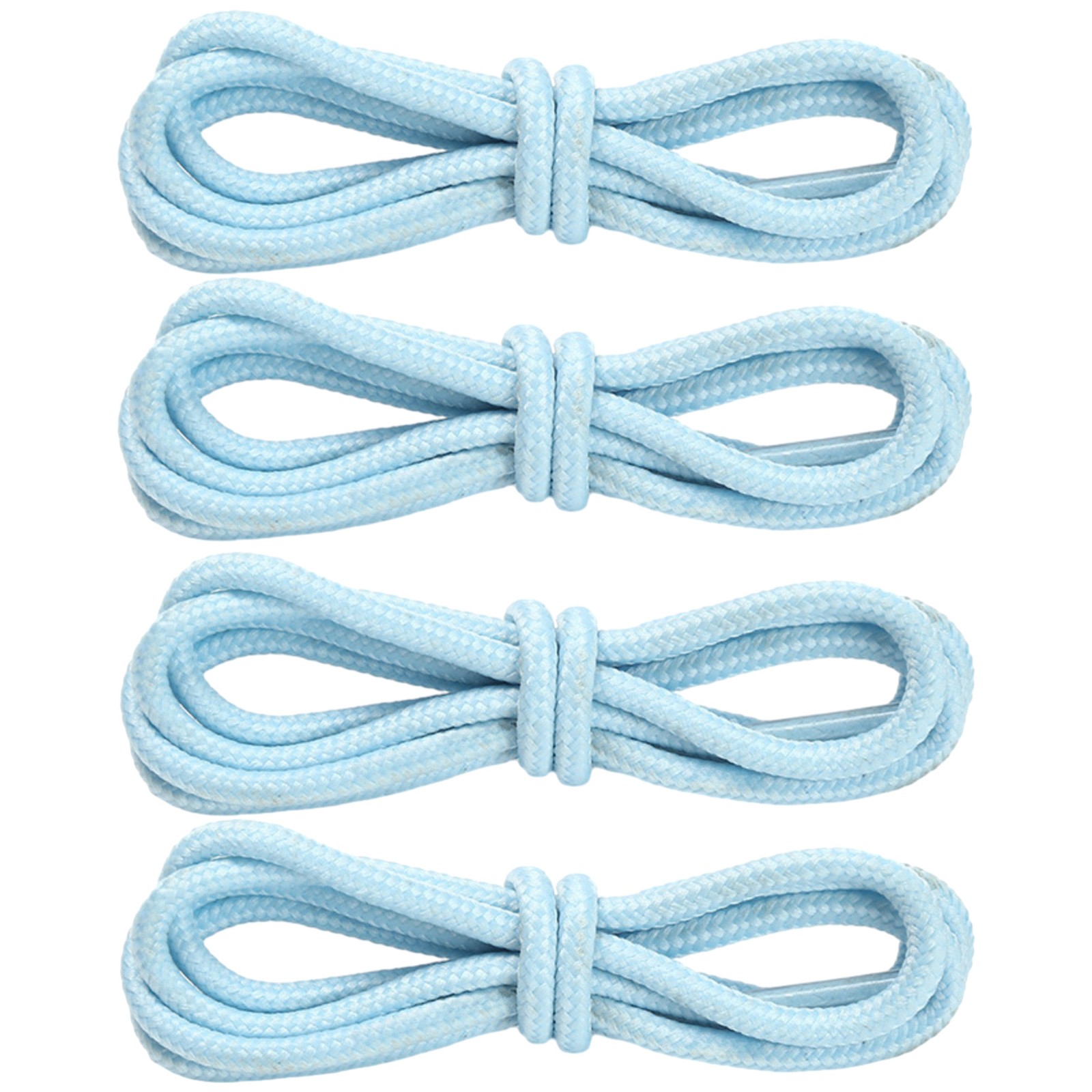 4mm Round Polyester Shoelaces 1/8″ Solid Color All Shoe Types 4 Feet, 2 Pair