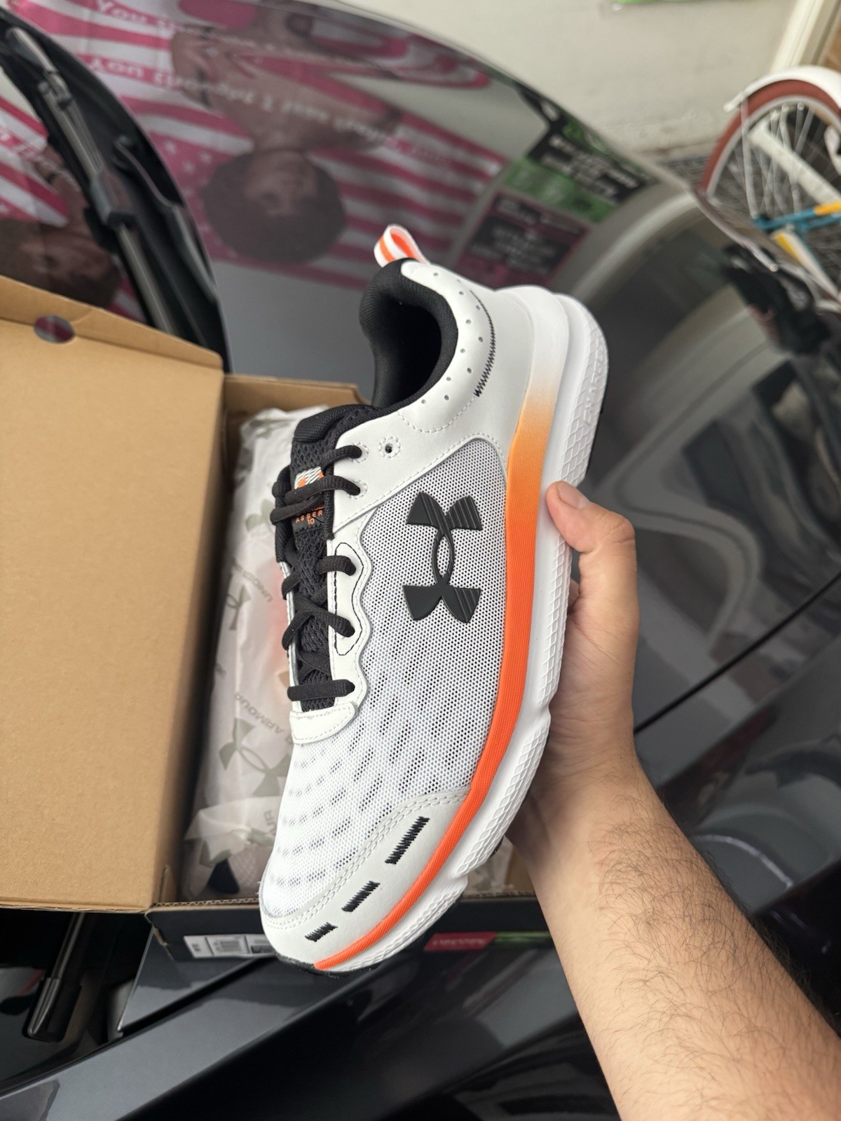 Under Armour Charged Assert 10 Men’s Low Top Lace Up Mesh Sneakers 3026175-101