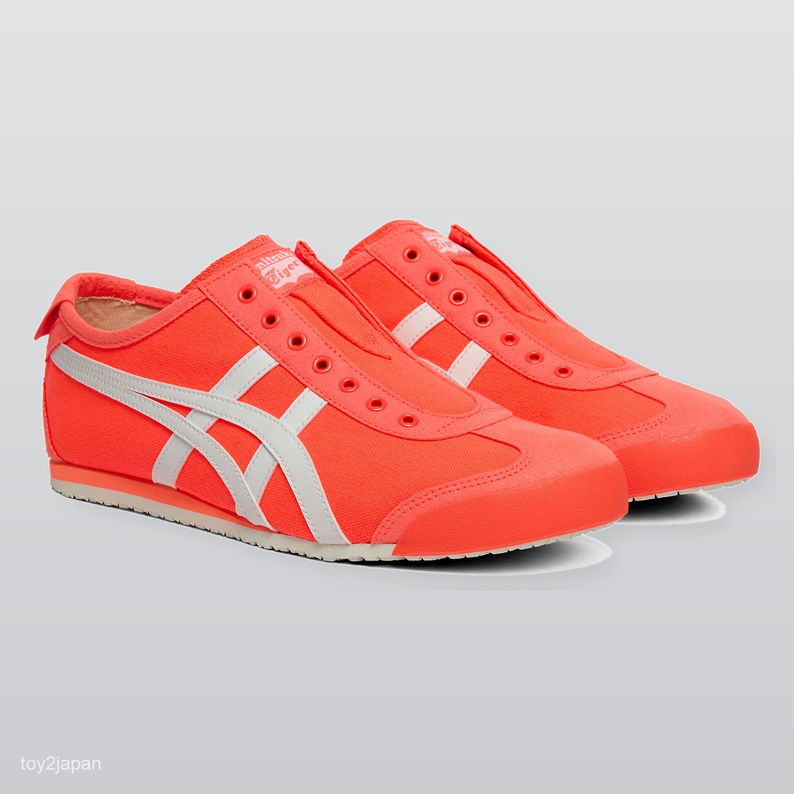 Onitsuka Tiger MEXICO 66 SLIP-ON 1183A360-702 Flash Coral White Men’s Size New