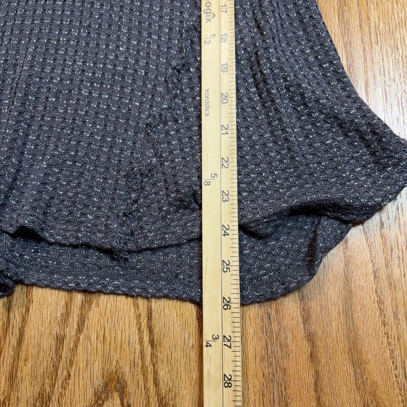 Juicy Couture Rhinestone Collar Knit Top Womens Medium Gray Babydoll Y2K