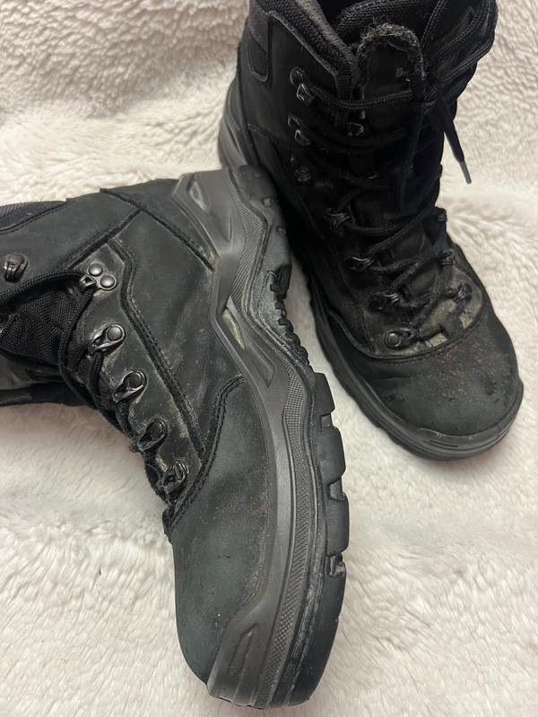 Men Lowa Boots Black Leather 43