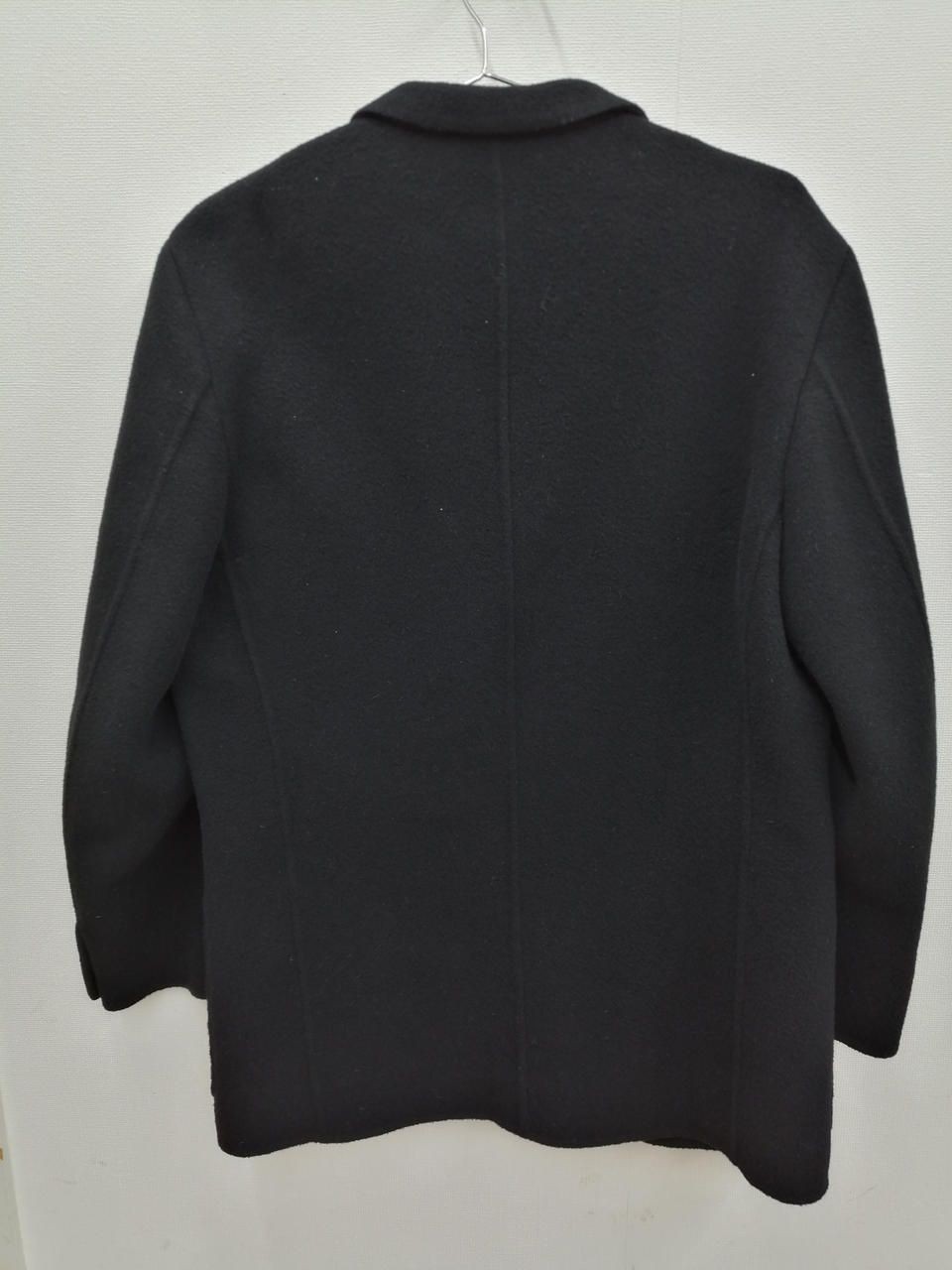 BURBERRYS Wool Cashmere Blend Coat Black LY Used