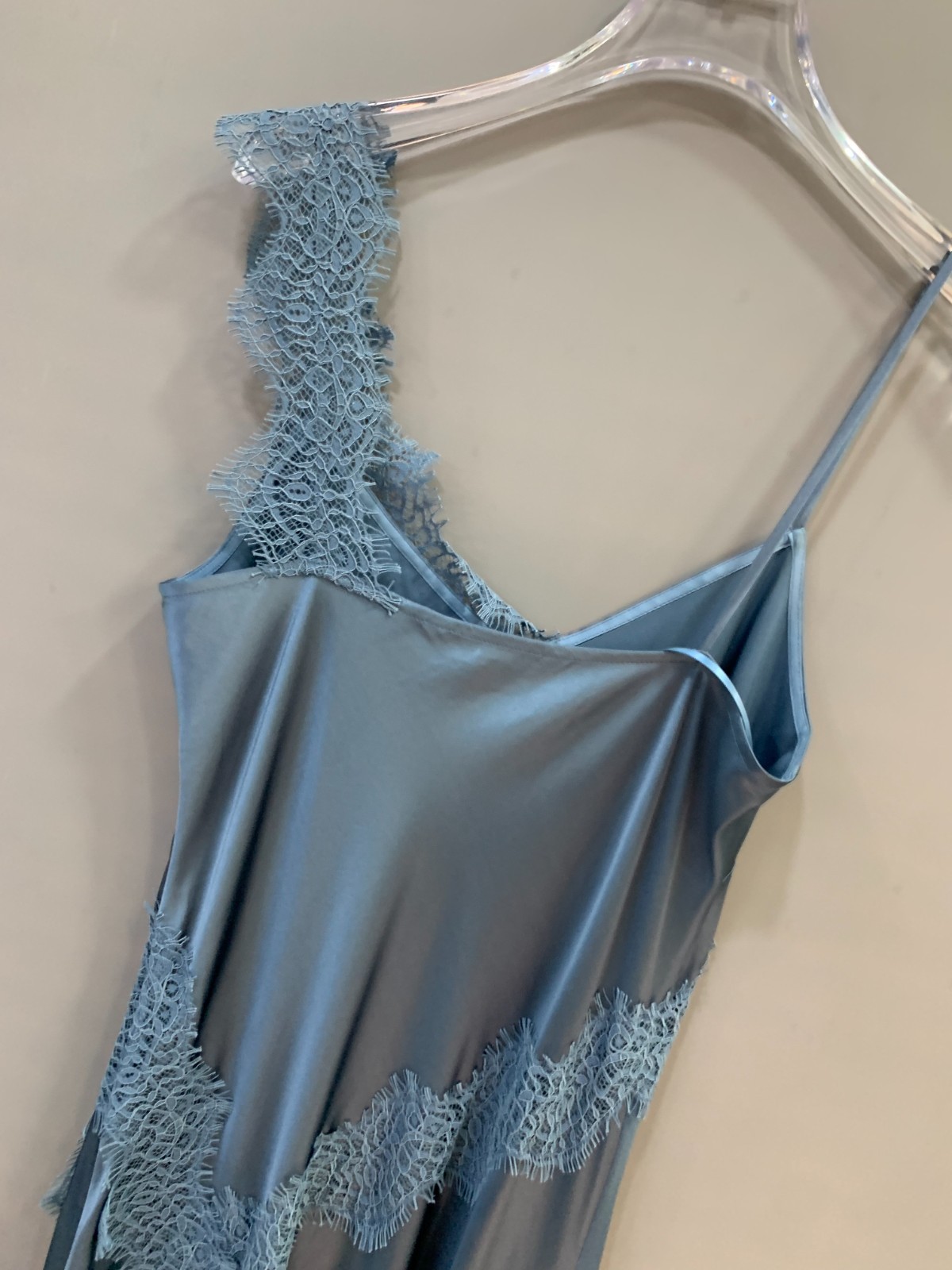 Veronica Beard Vernon Lace Maxi Dress Blue Silk-Satin $798 Size 6