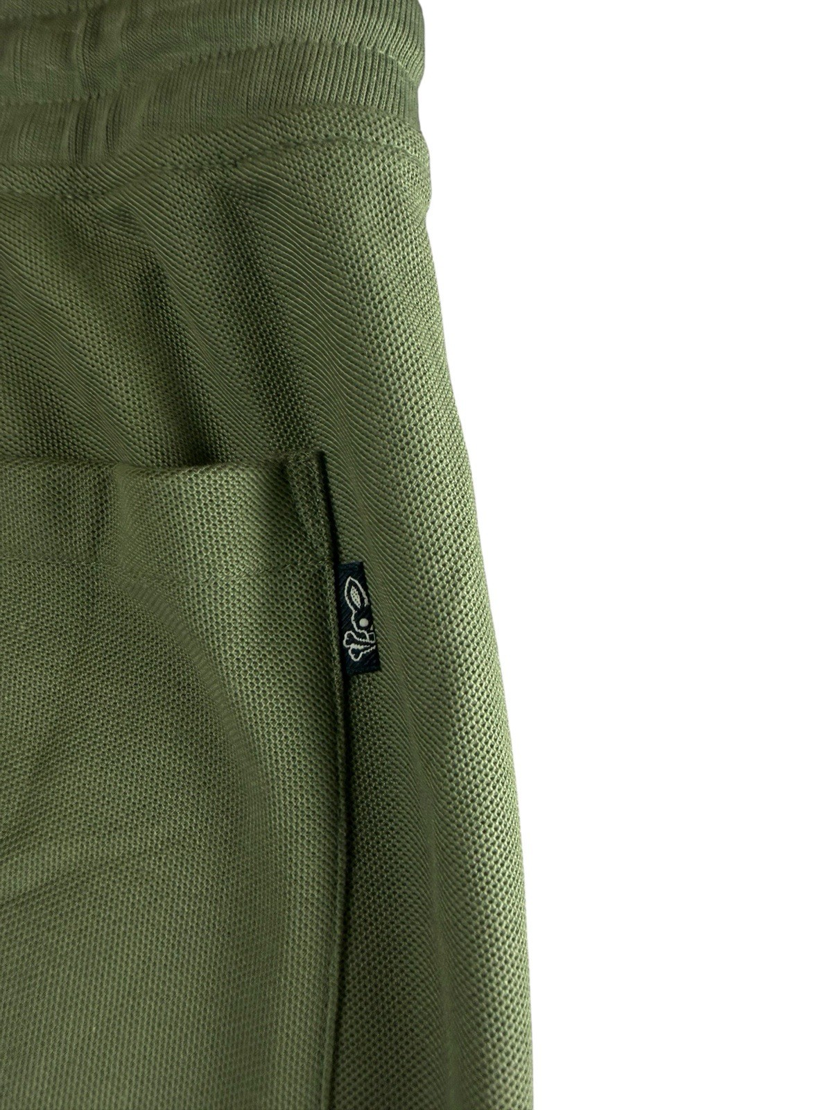 PSYCHO BUNNY Taylor Light Pique Sweat Shorts Men M Sea Spray Pima Cotton NEW