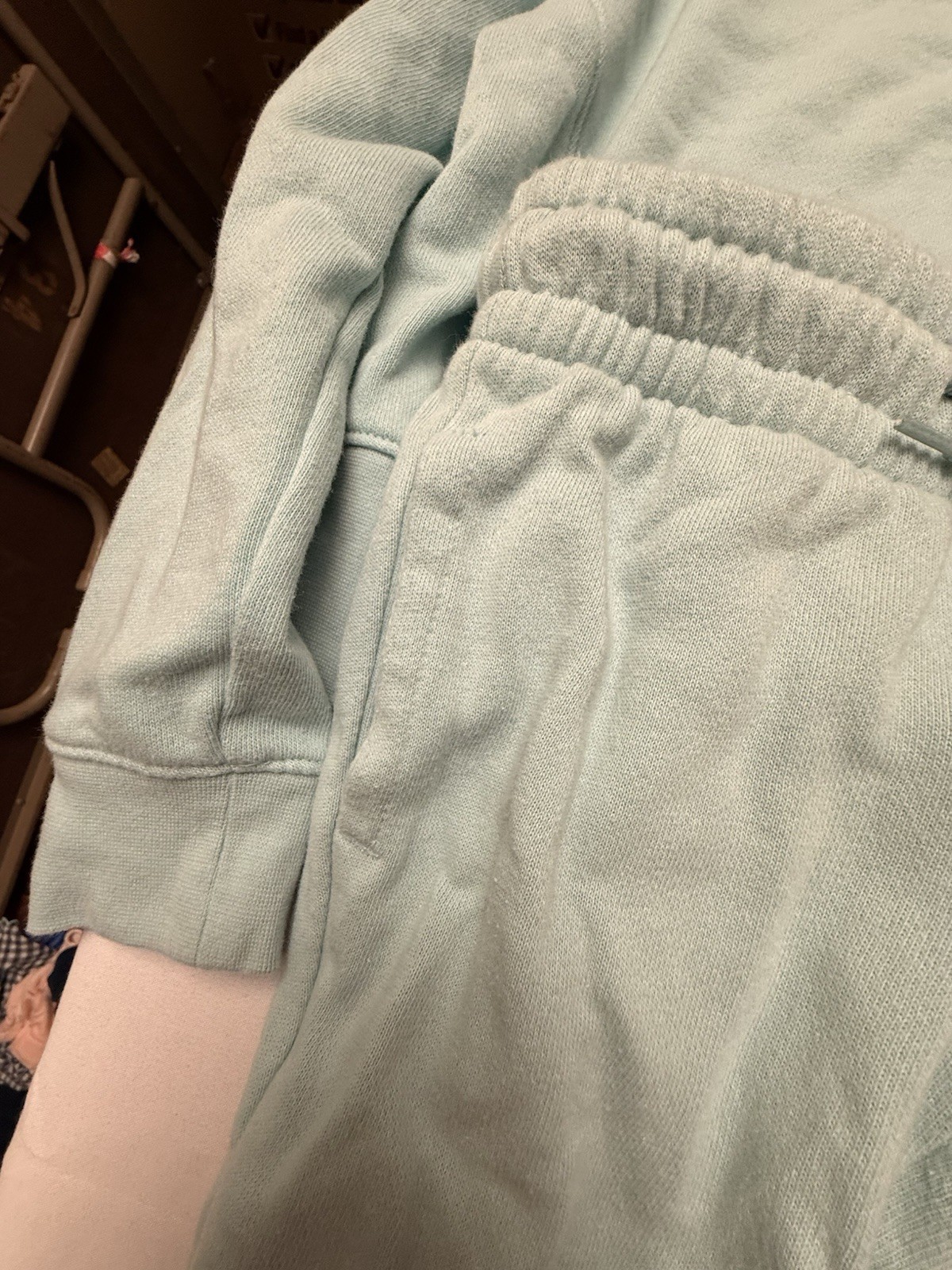 Athletic Works Girls XS (4-5) 2-Piece Light Blue Fleece Sweatshirt & Pants Set