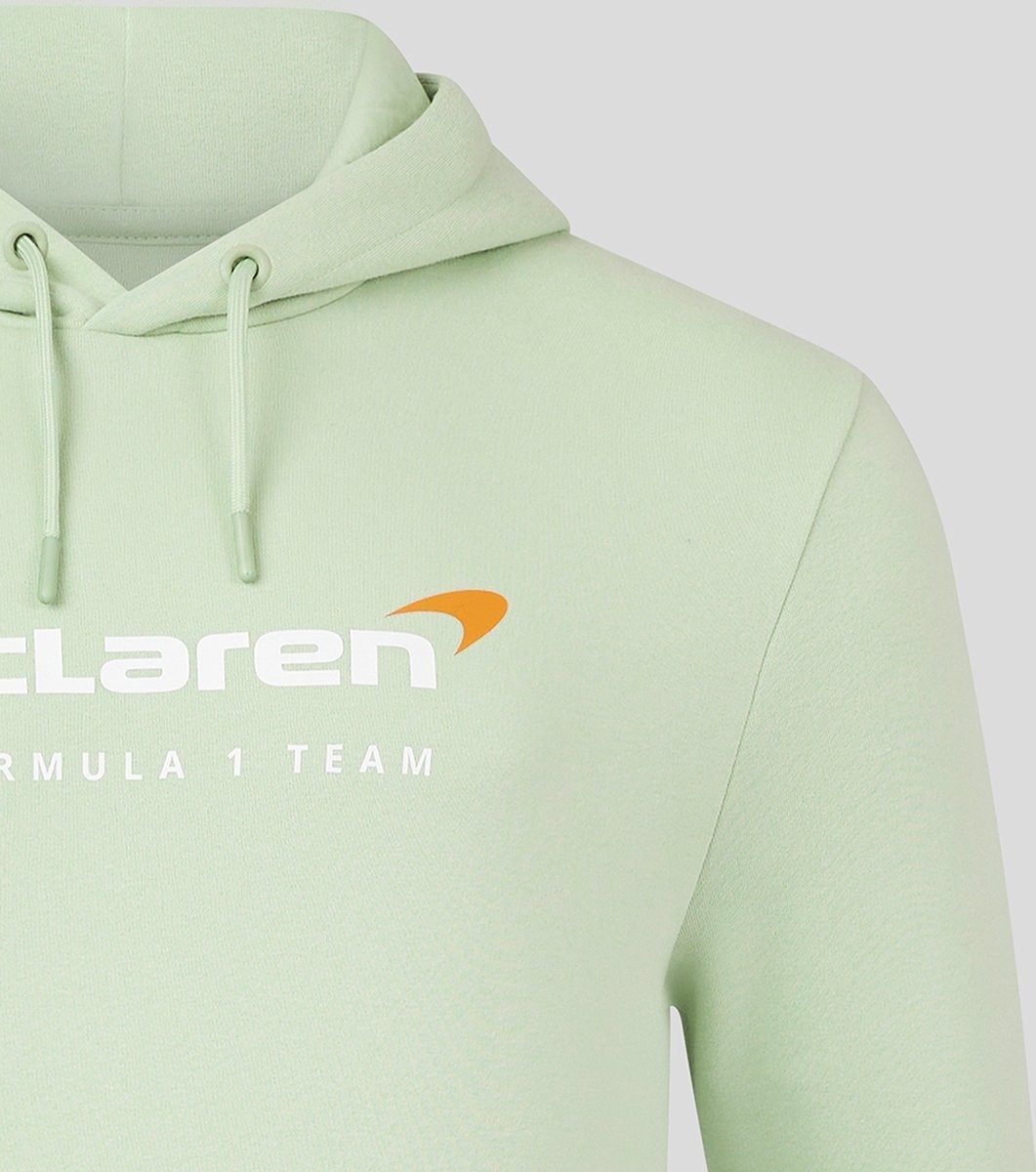 McLaren F1 Team Unisex Core Essentials Hoodie Sweatshirt Smoke Green Size Large