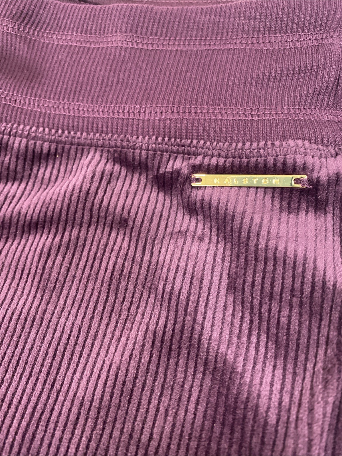 HALSTON Women’s Velour Ribbed Pant Assorted Colors & Sizes NWT