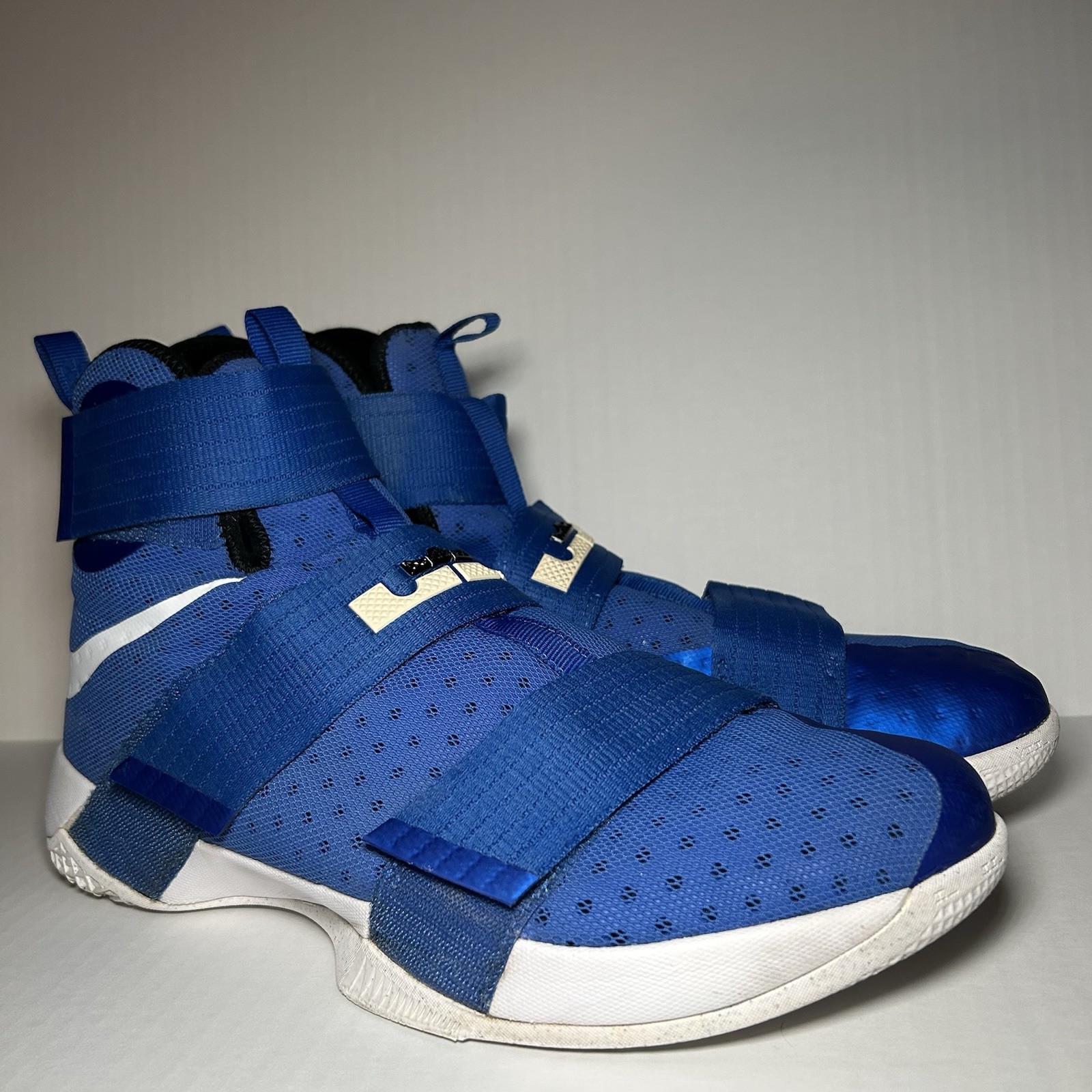 Nike LeBron Soldier 10 X Game Royal Blue White Men’s Size 14 844974-410