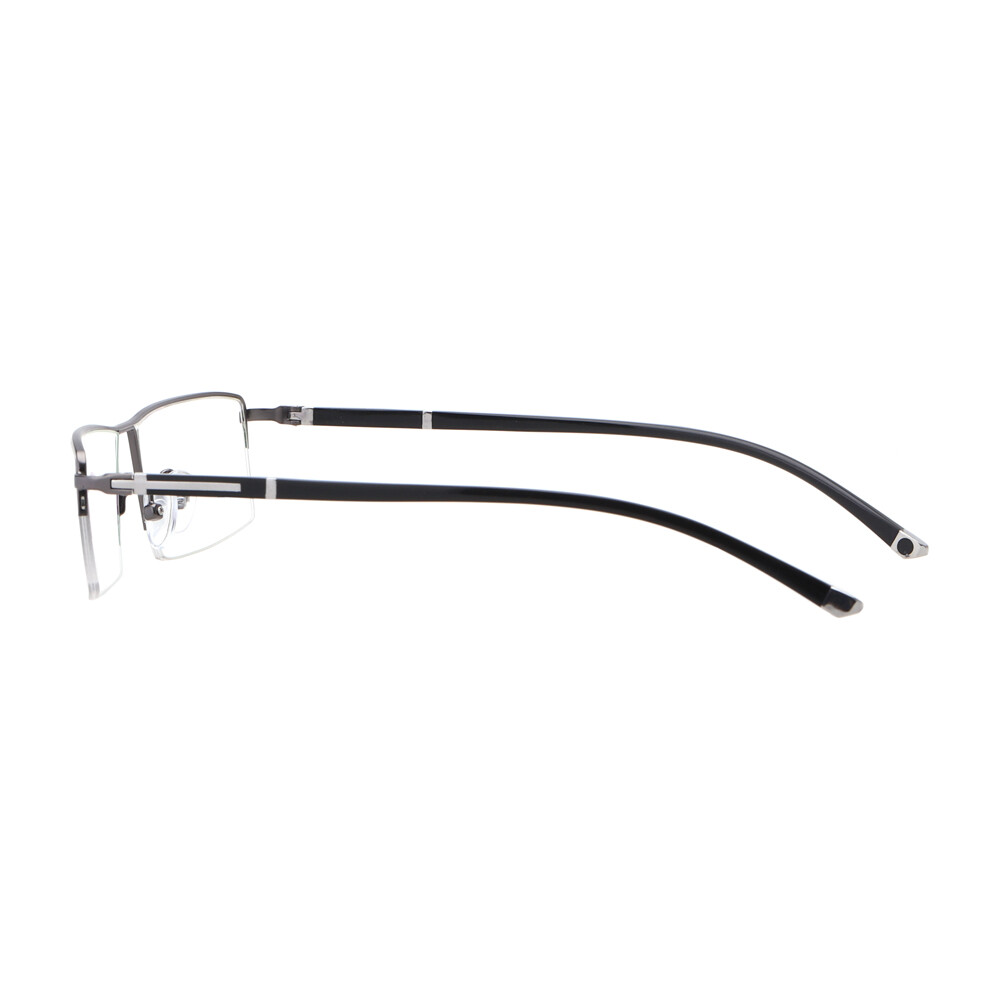 Men’s Half Rimless Transition Photochromic Reading Glasses Reader +0.00~+4.00