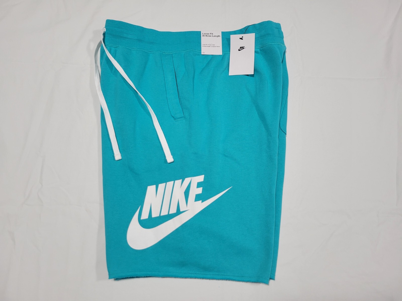 Nike Mens Sportswear Alumini Shorts Soft French Terry DX0502-345 Teal Blue