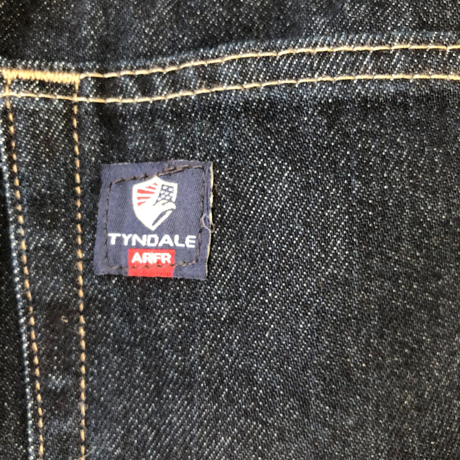 Tyndale USA F290T Broken-In Relaxed FR Jeans Dark Blue Excellent