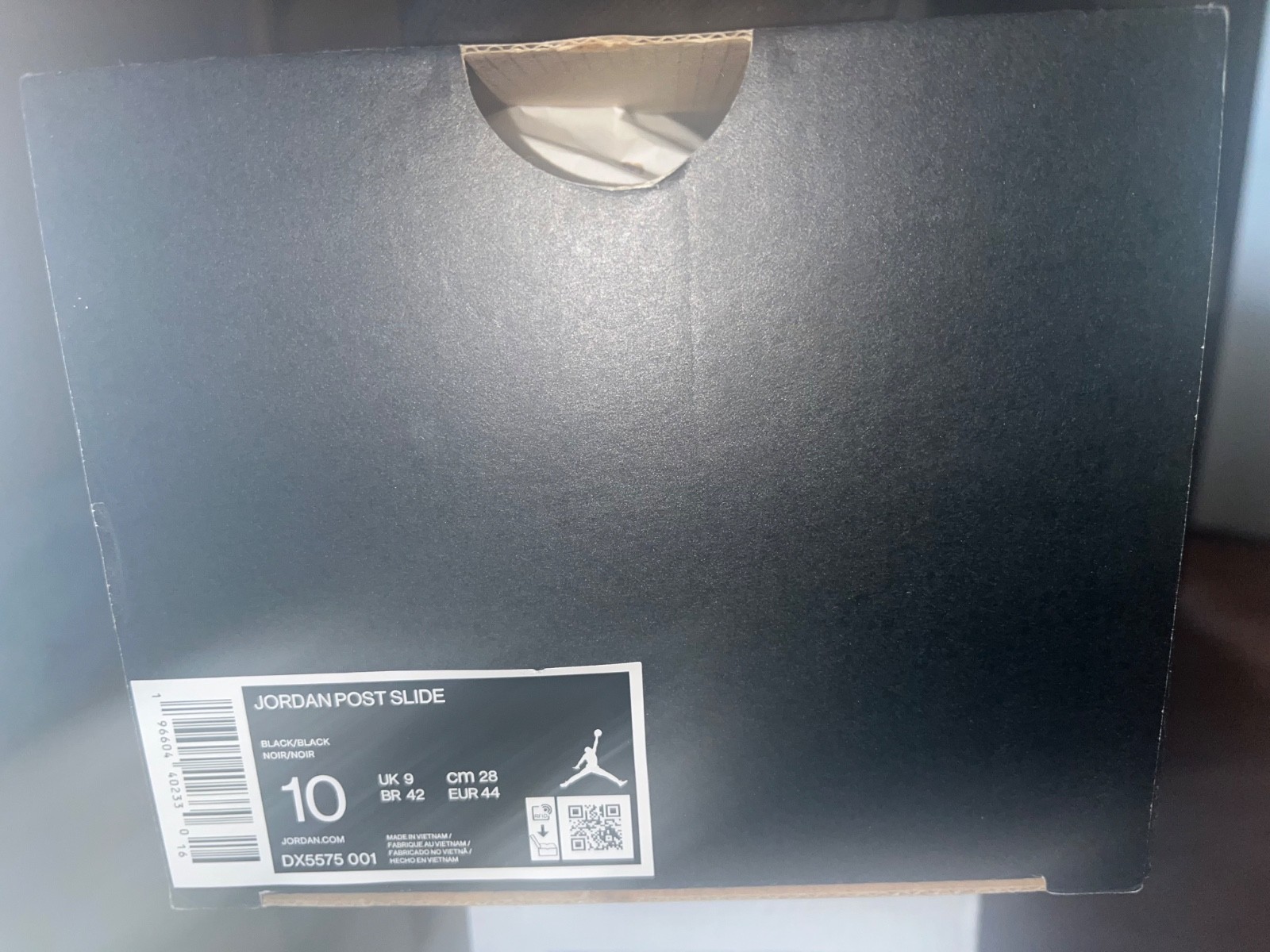 Nike Air Jordan Black Post Slides Size 10