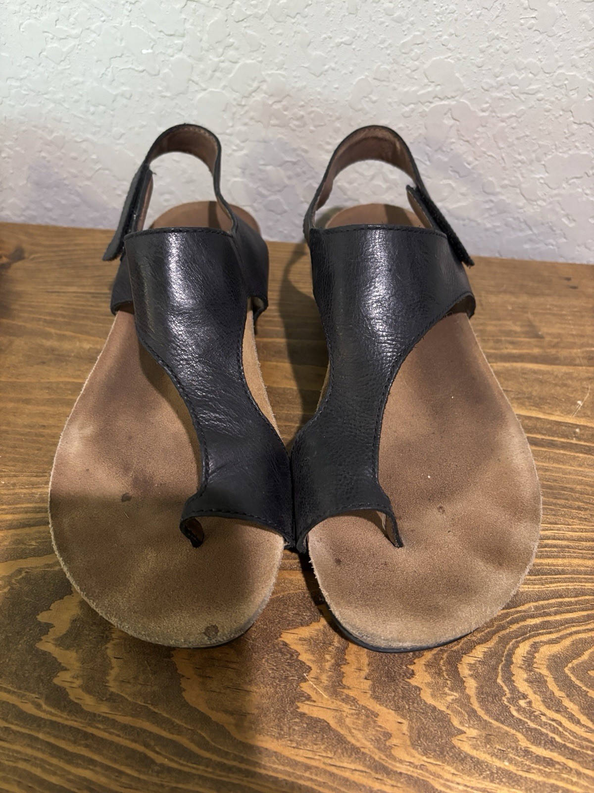 Dansko Womens REECE Black Toe Thong Sandals Sz 39 US 8.5-9