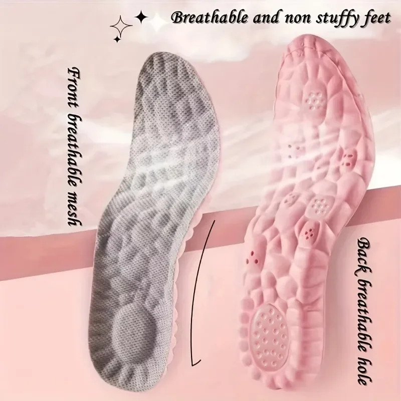 2-6PCS Sport Insole Super Soft Shoes Sole Pads for Feet Shock Absorption Basket