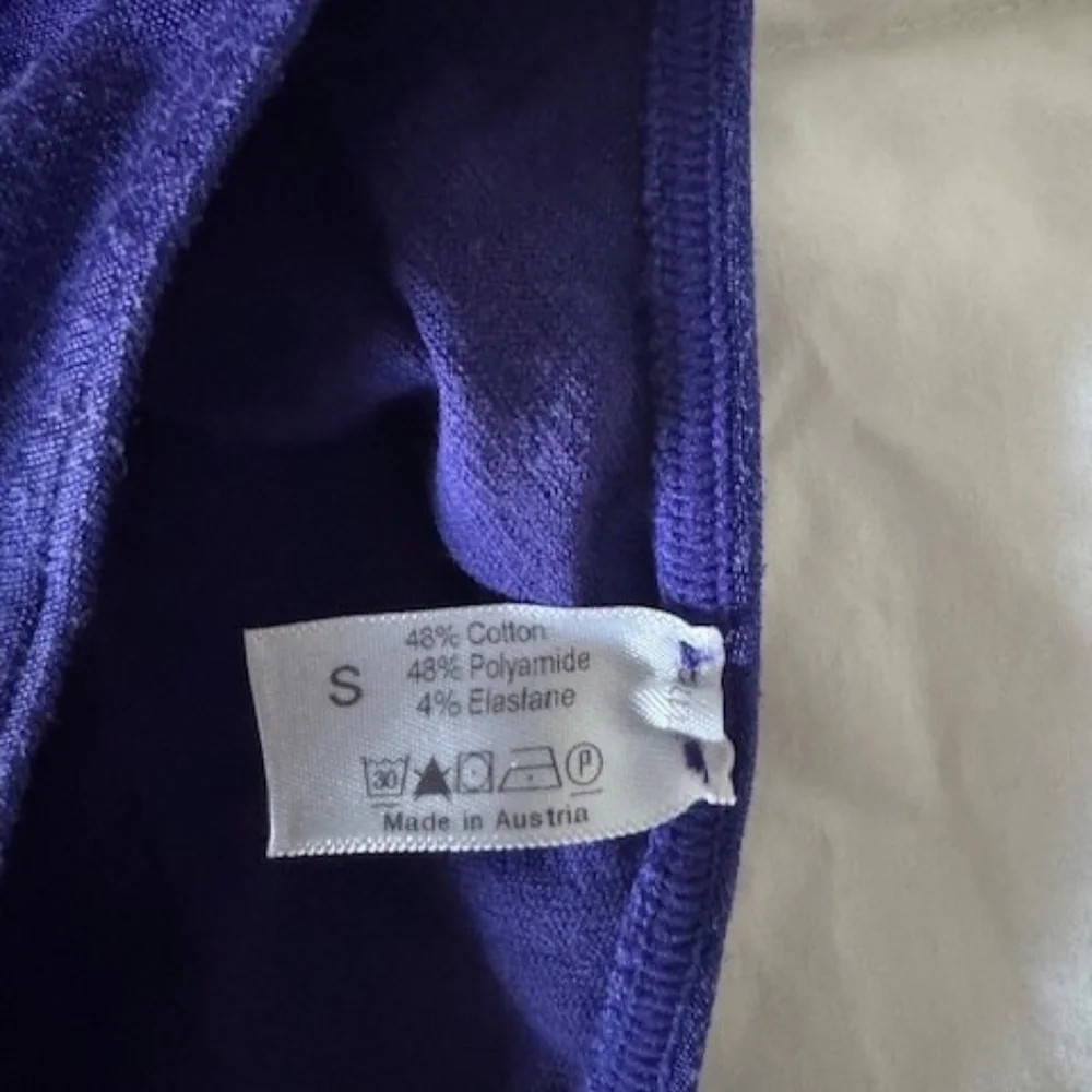 Wolford Opaque Naturel Bodysuit ~ Sz Small ~ Brilliant Blue ( Royal ) Excellent