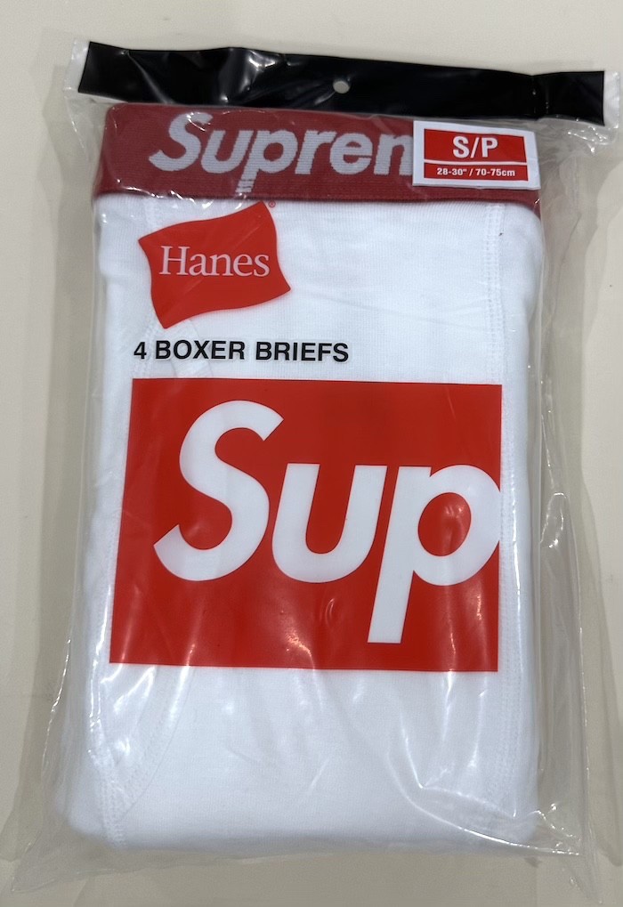 Supreme x Hanes Boxer Briefs (4 pack) White S Small