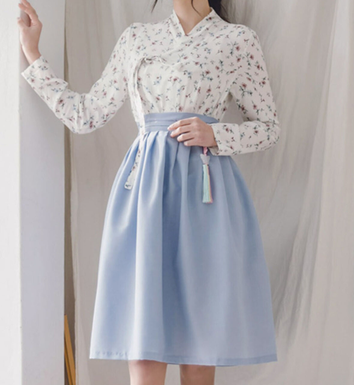 Women Hanbok set, Korean Modernized Traditional Costume Hanbok Set Twice Ji-hyo