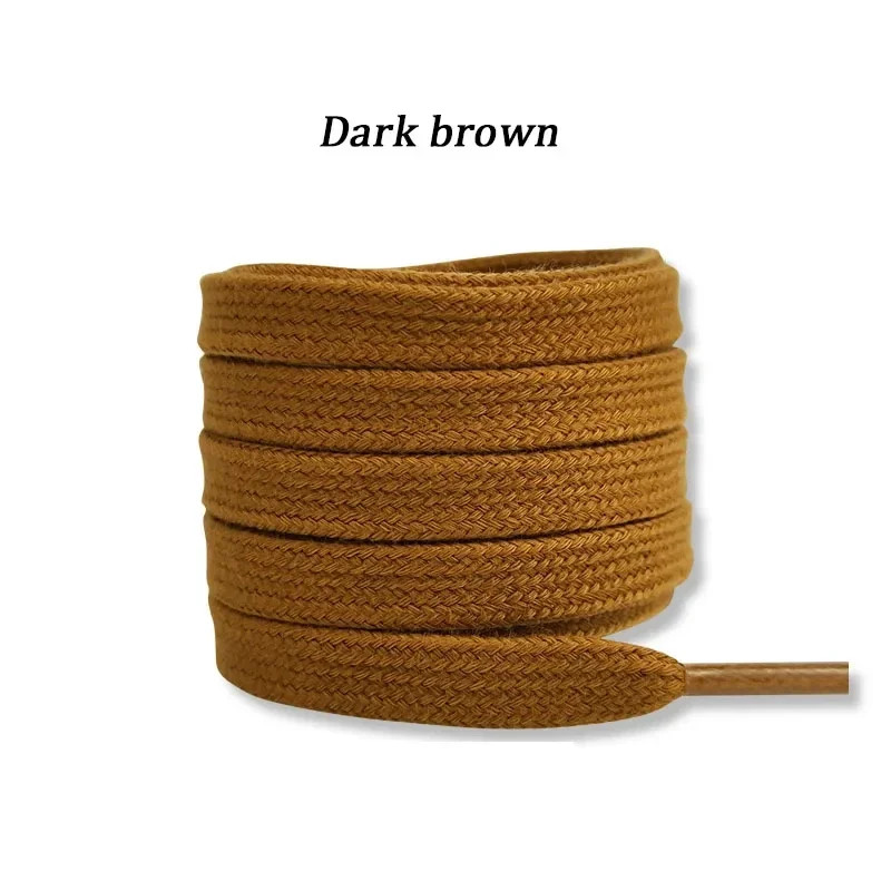 Quality Cotton Shoelaces 0.8cm Width Flat Shoelace Tennis Sneakers Shoe laces 80