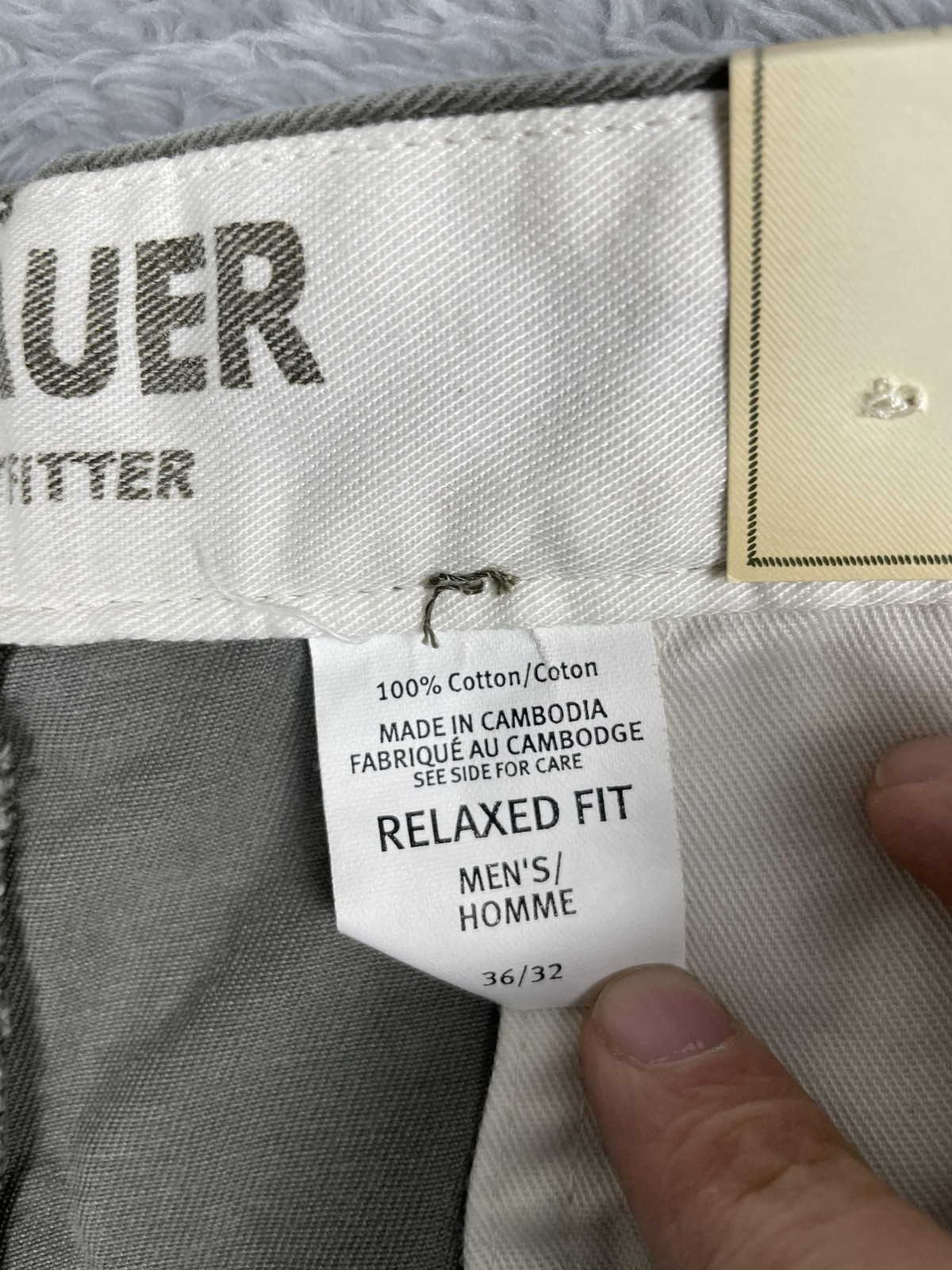 Eddie Bauer Pants Mens 36×32* Artichoke Green Relaxed Fit Pleated Khaki Chino