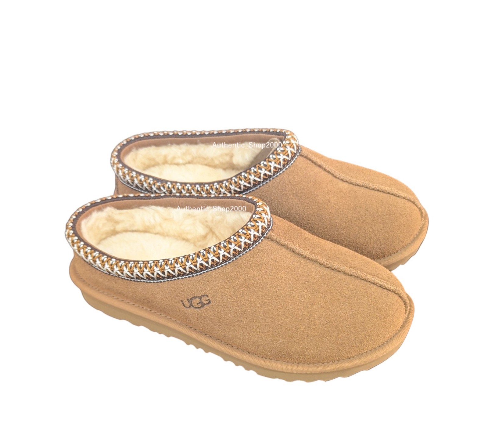 NEW 100% Authentic UGG Women or Big Kids’ Tasman II braid Slipper Shoes Chestnut