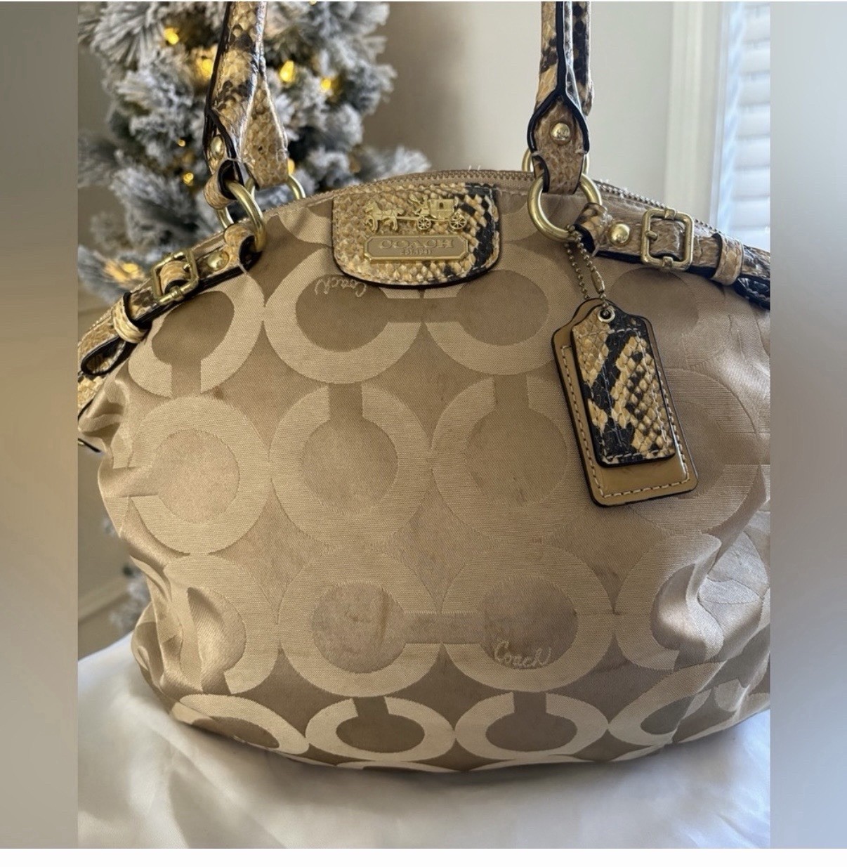 Authentic! Coach Signature Madison Handbag.