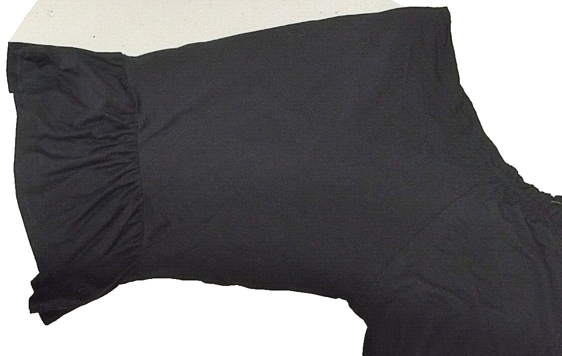 Cupio 95% viscose, 5% spandex solid black jersey off-the shoulder dress Size XL