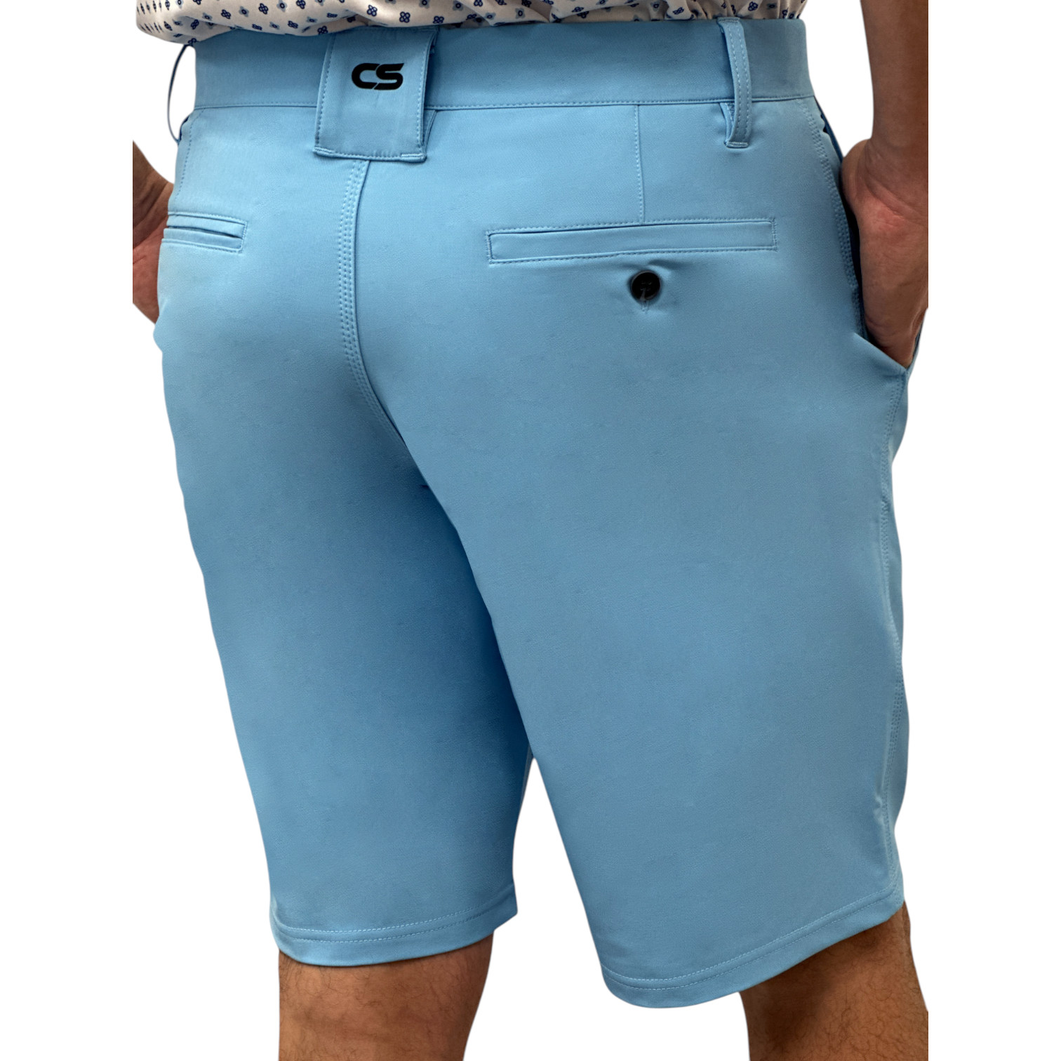 Mens Golf Shorts 11.5″ Inseam Long Tall Athletic Quick Dry Stretch Elastic Waist