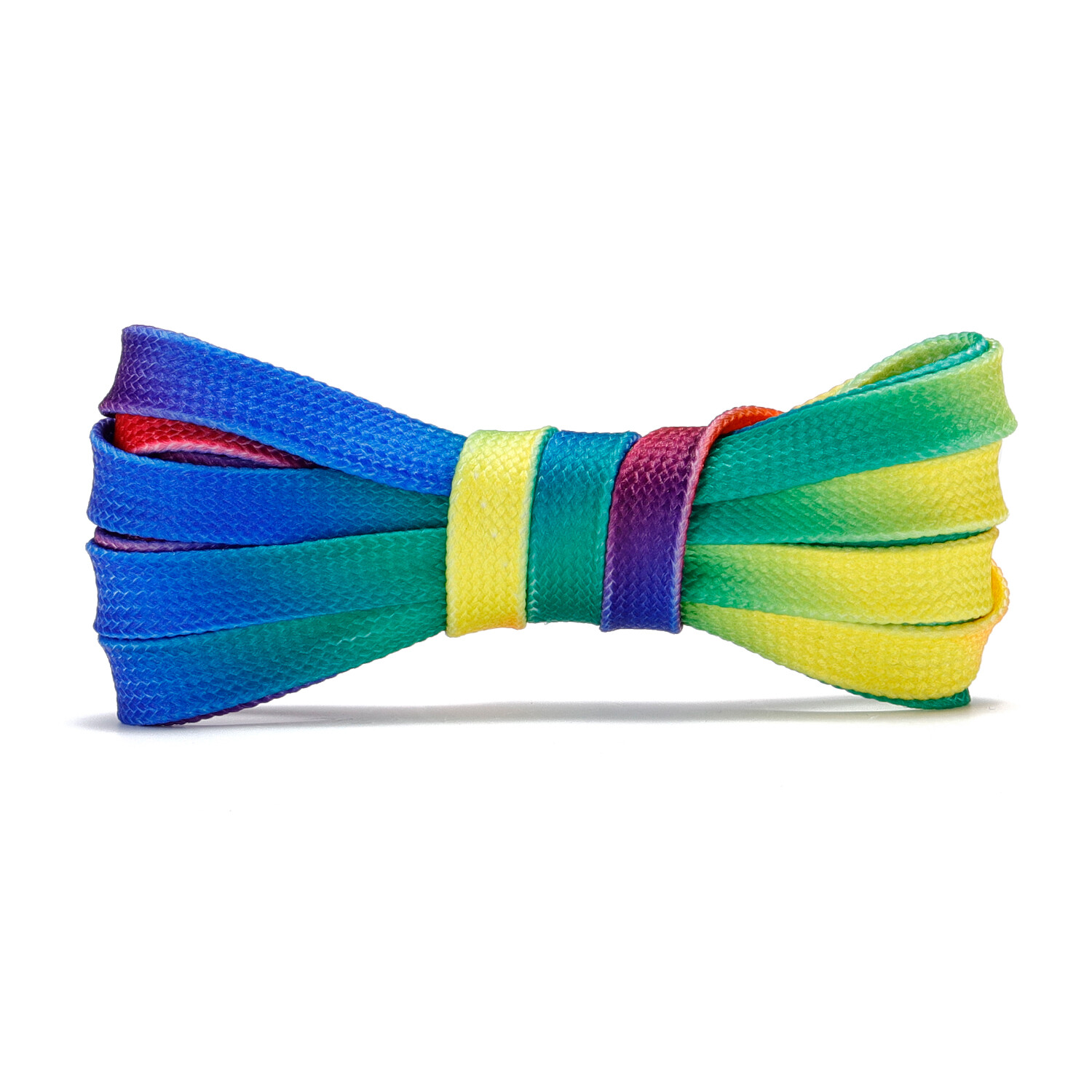 2Pair 24 36 45 63 72 Inch Flat Shoelaces Replacement for Sneakers Boots Rainbow