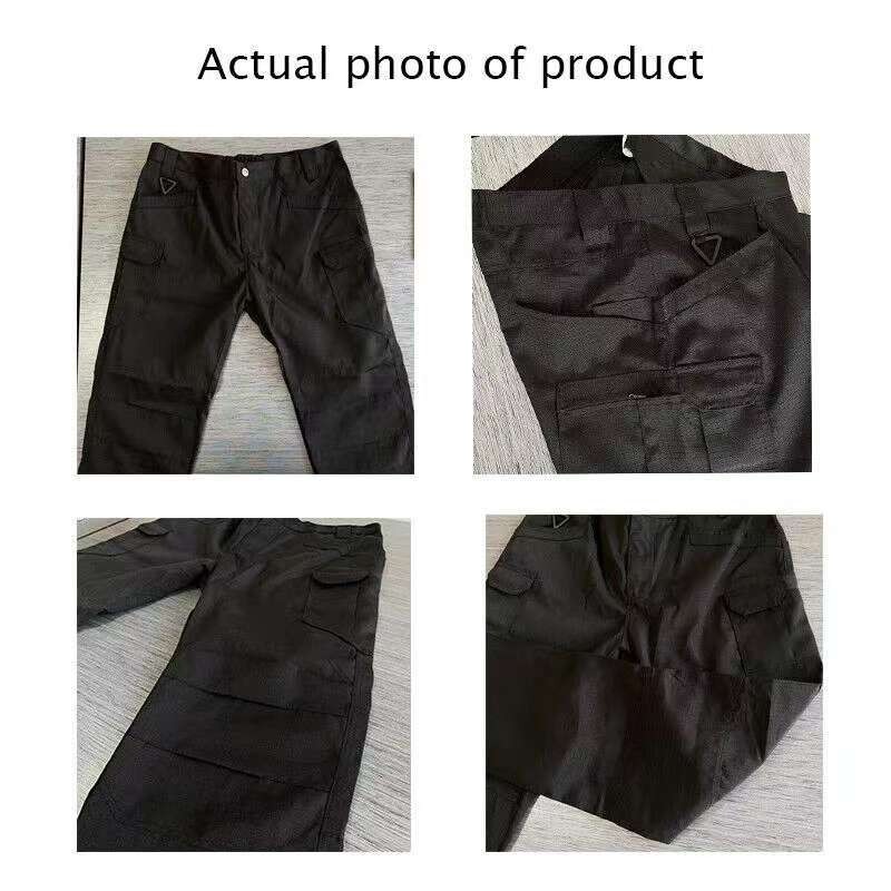 Mens Tactical Cargo Pants Soldier Straight-fit Work Combat Trousers Outdoor US