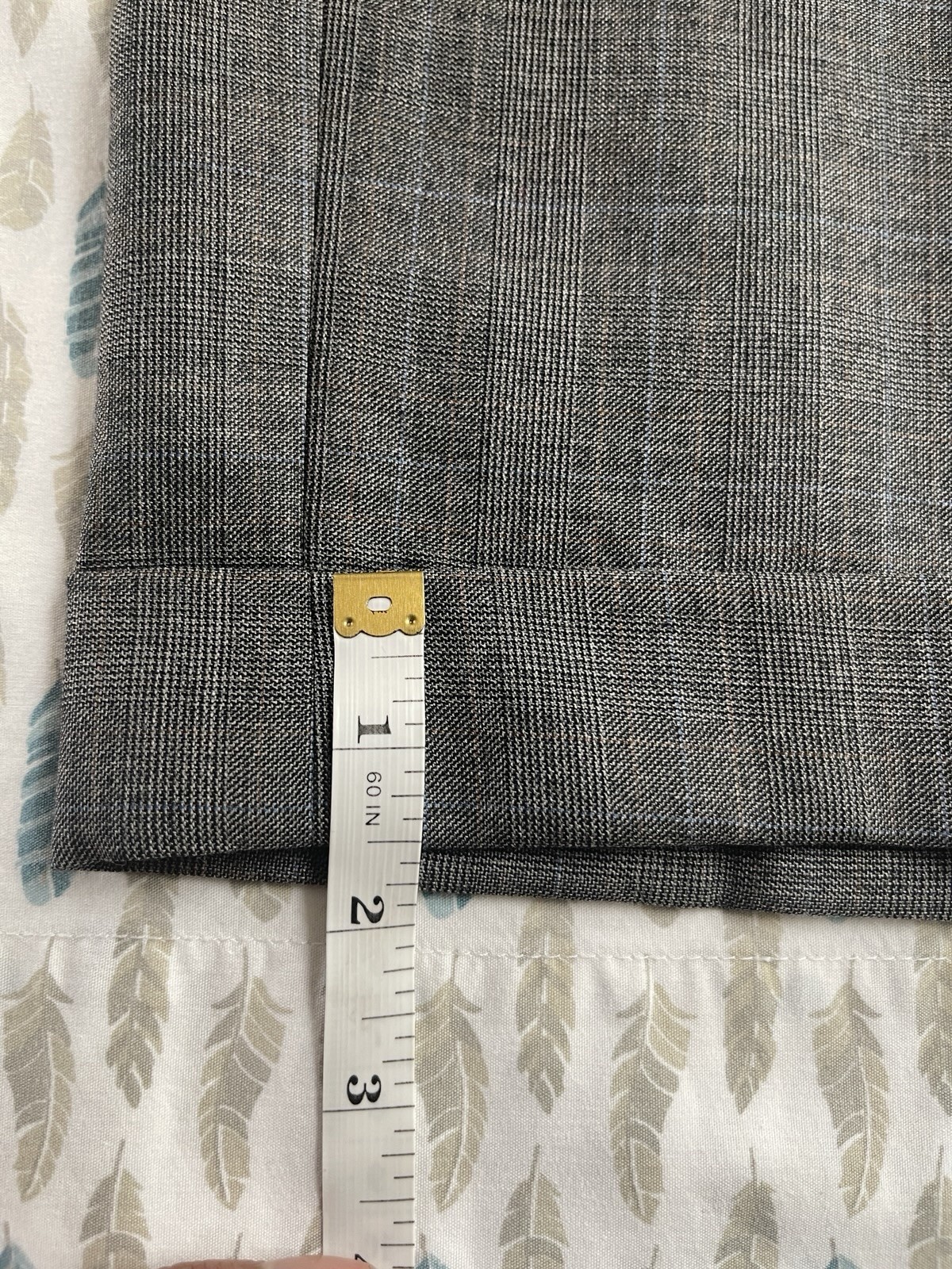 Brooks Brothers Gray Glen Plaid Made in Italy 2 Piece Suit 43R Fits like 44R