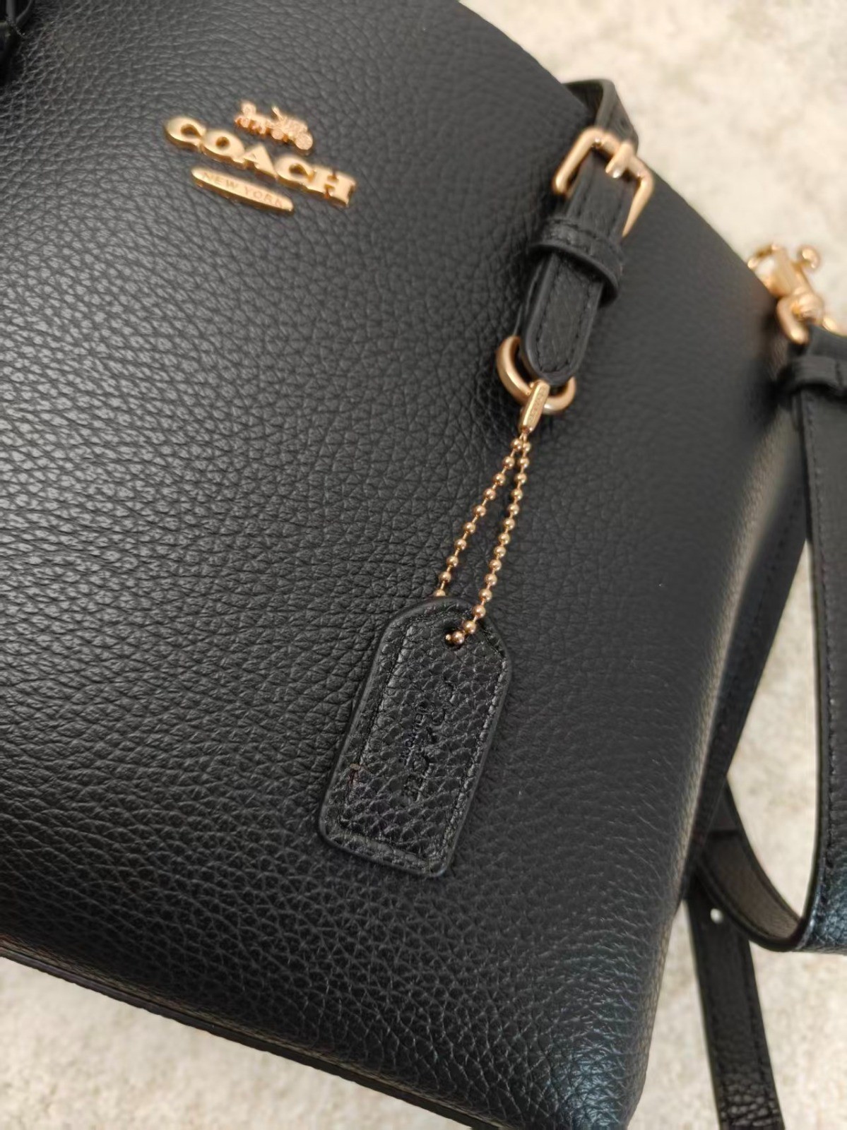 Coach C4084 Mollie Tote 25 Black 2Way Shoulder Handbag Outlet Japan
