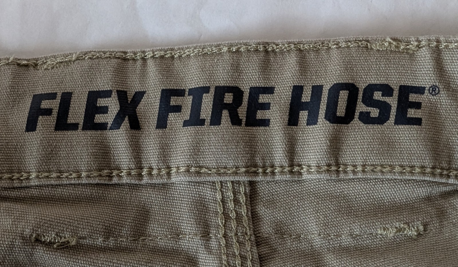 Duluth Flex Fire Hose Standard Fit Ultimate Cargo Pants Mens Sz 42×30 Beige