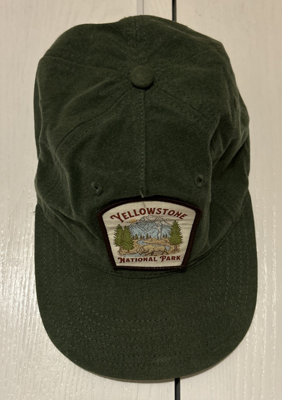 Yellowstone National Park Mad Engine Snapback Adjustable Green Ranger Hat Cap