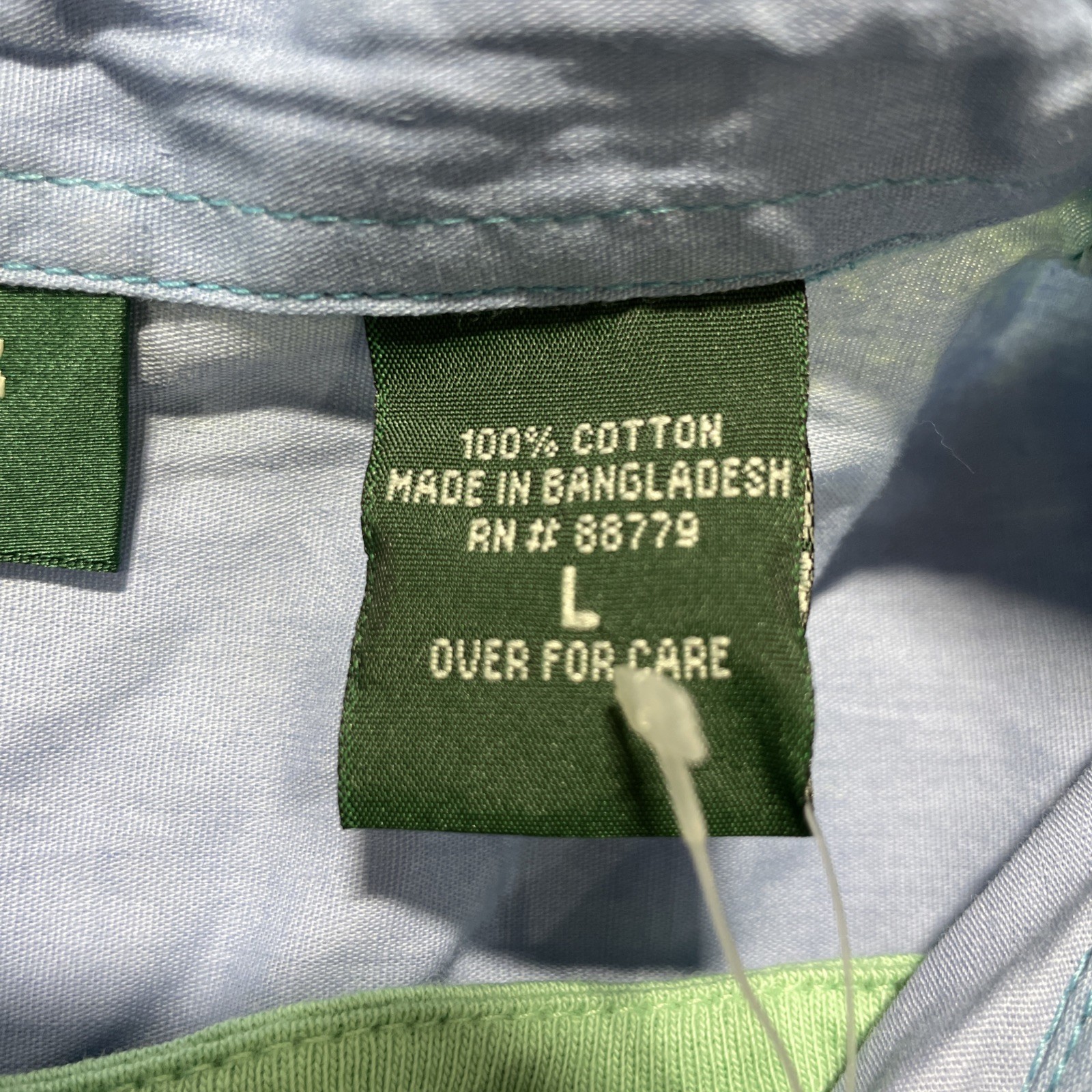 New with tags Lemongrass Studio Ombre Stripe Shirt Large 100% Cotton